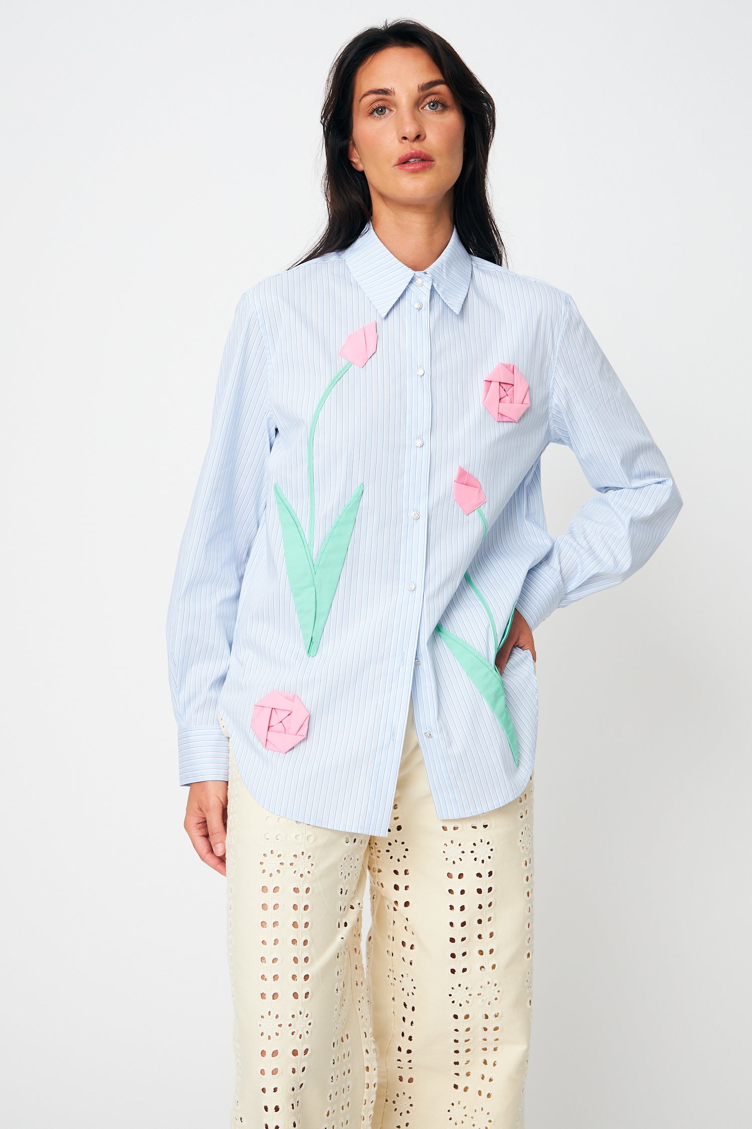 CRAS Sisselcras Shirt Shirt 7021 Blue Stripe