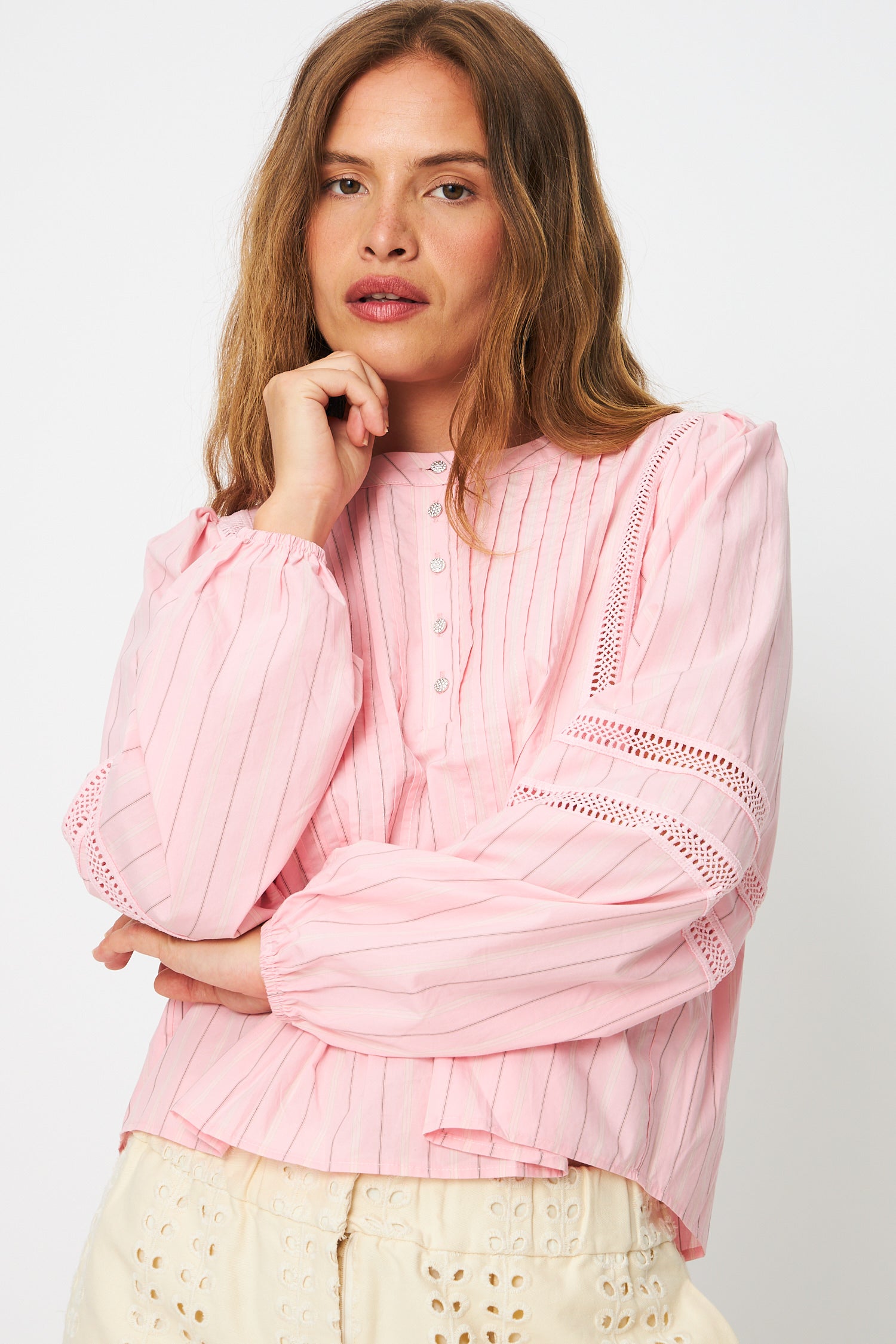 CRAS Tullacras Shirt Shirt 4006 Pink Stripe