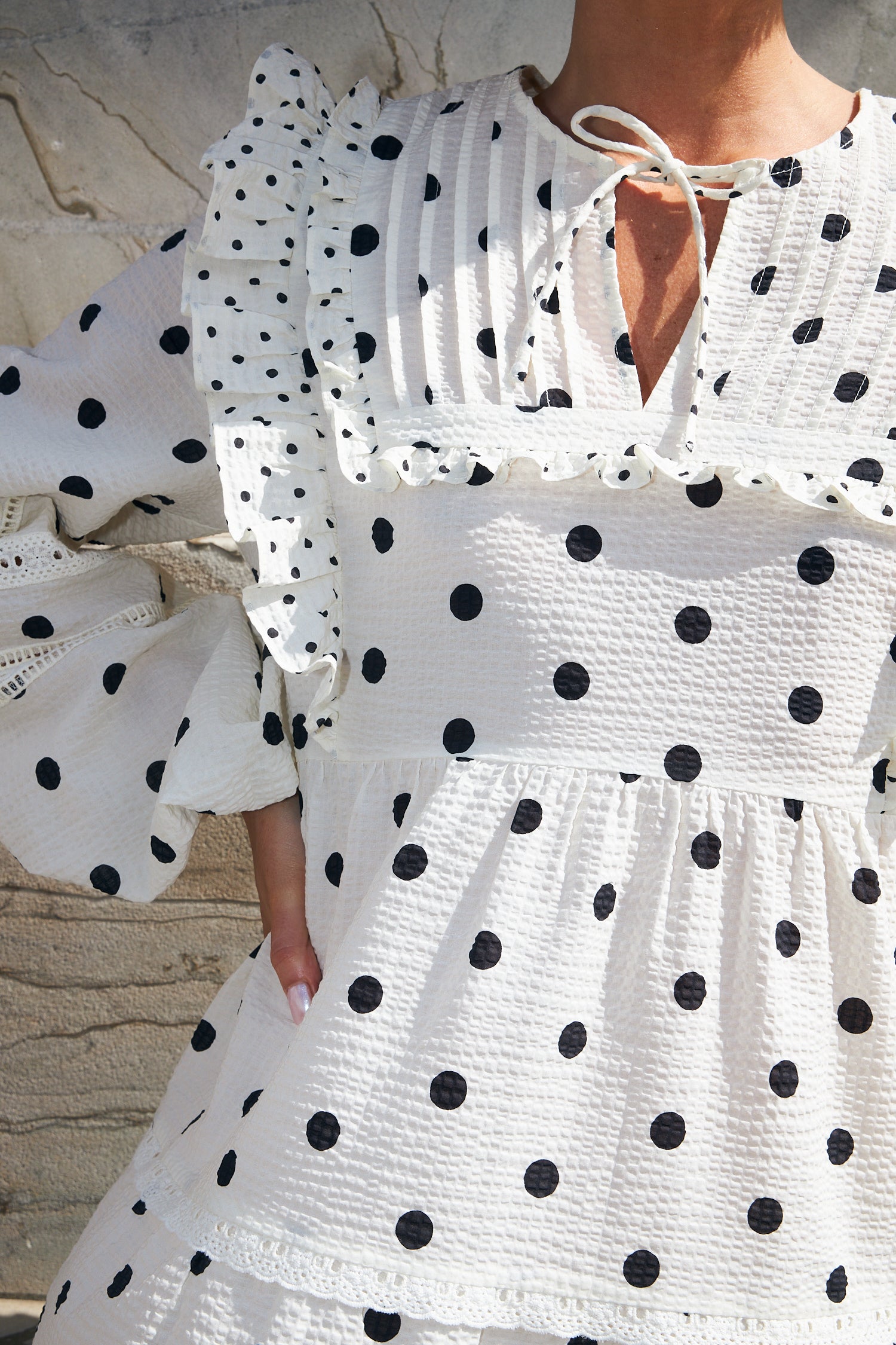 CRAS Westerncras Dress Dress 8143 White Polka
