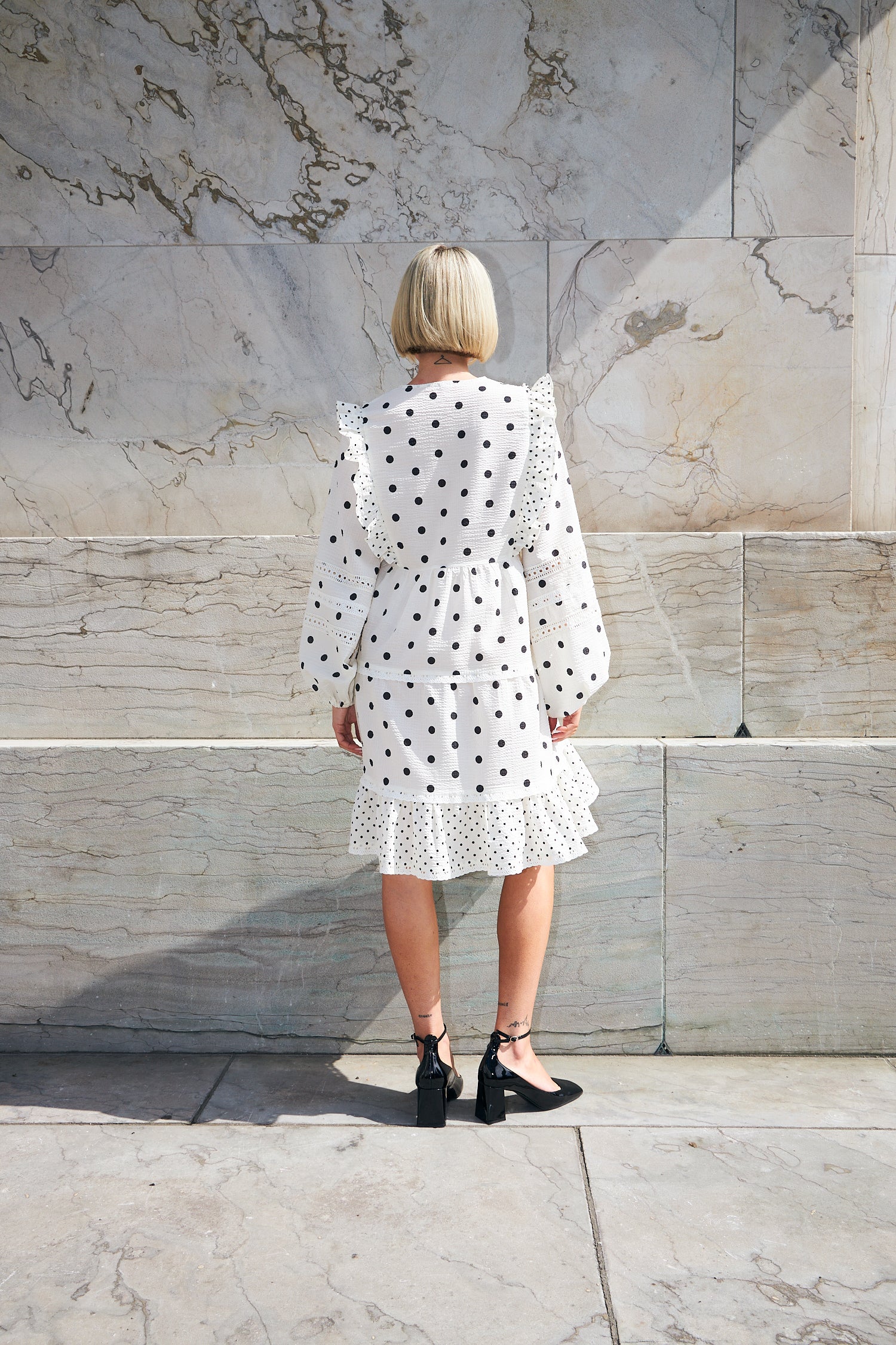CRAS Westerncras Dress Dress 8143 White Polka