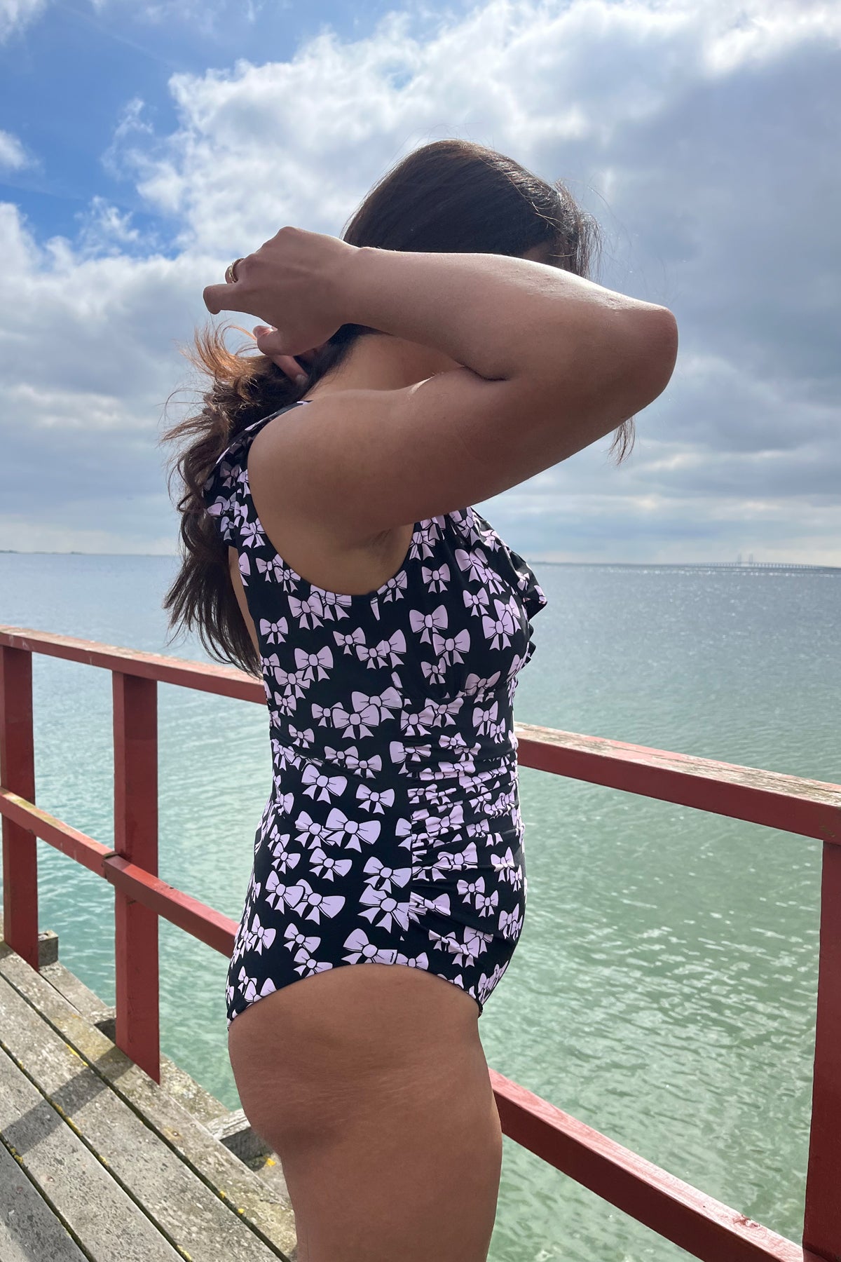 CRAS Agnes Swimsuit Swimwear 8048 Bow Black