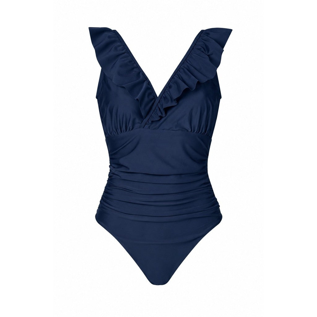 CRAS Agnescras Swimsuit Swimwear 7039 Navy Peony