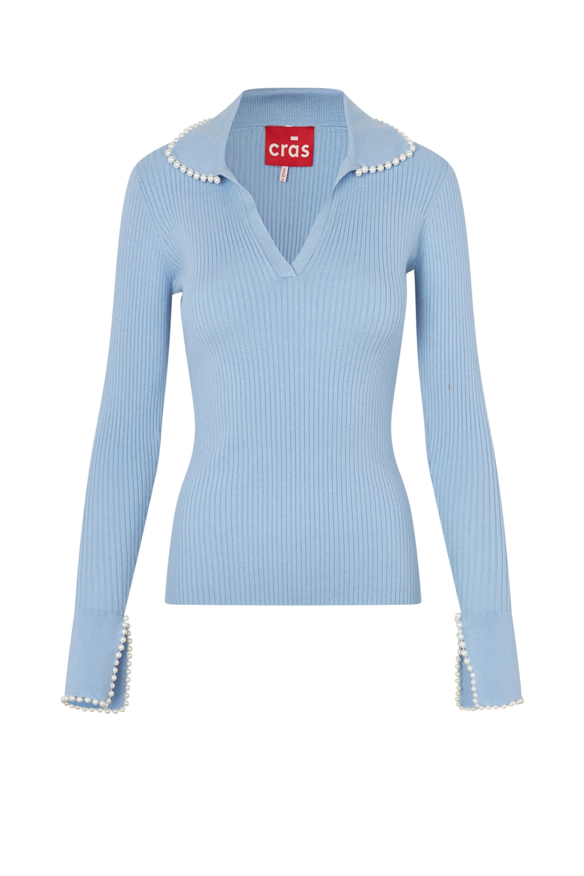 CRAS Alyssacras Blouse Knit 7033 Light blue