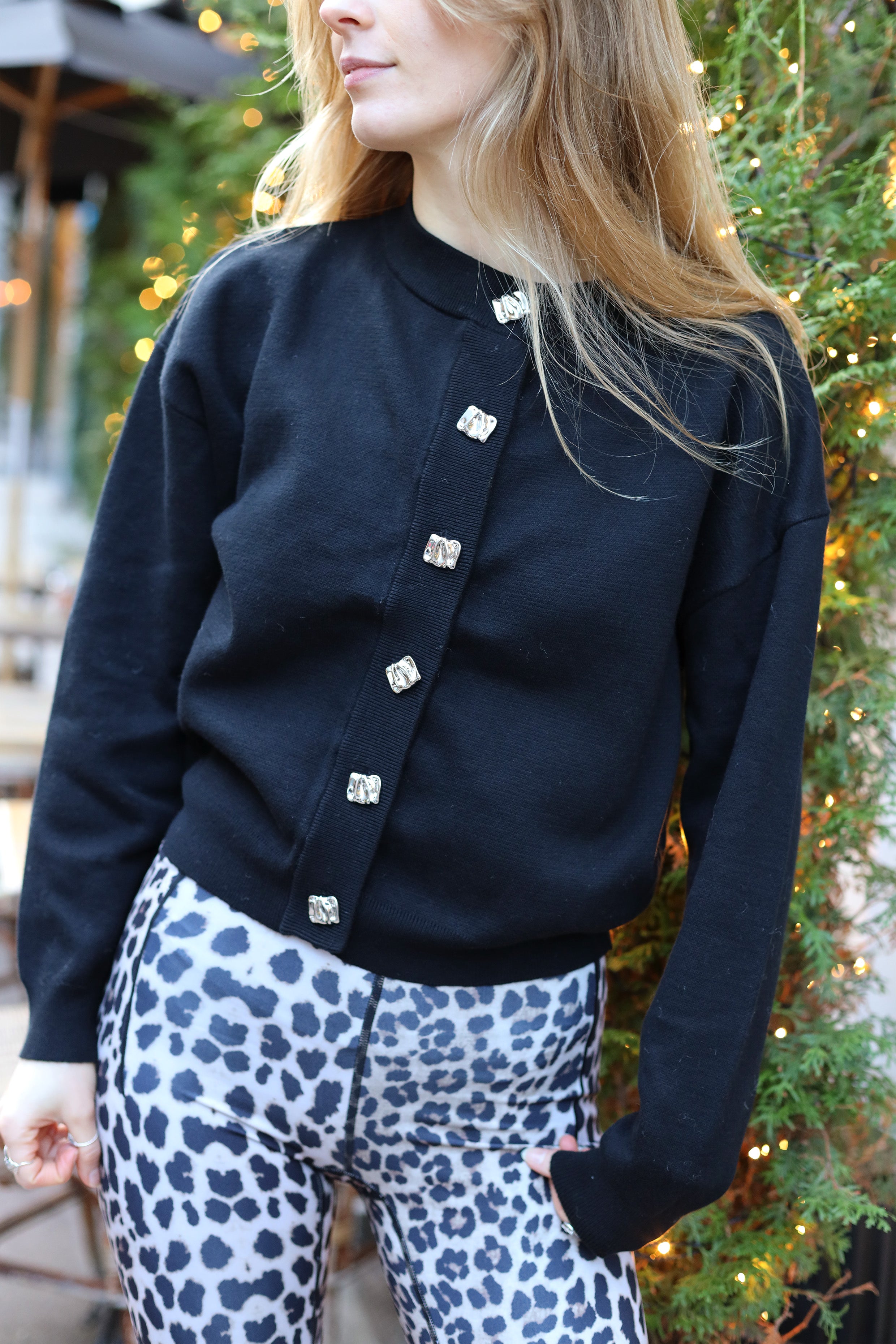 Cras Exclusive Aryacras Cardigan Knit 9999 Black