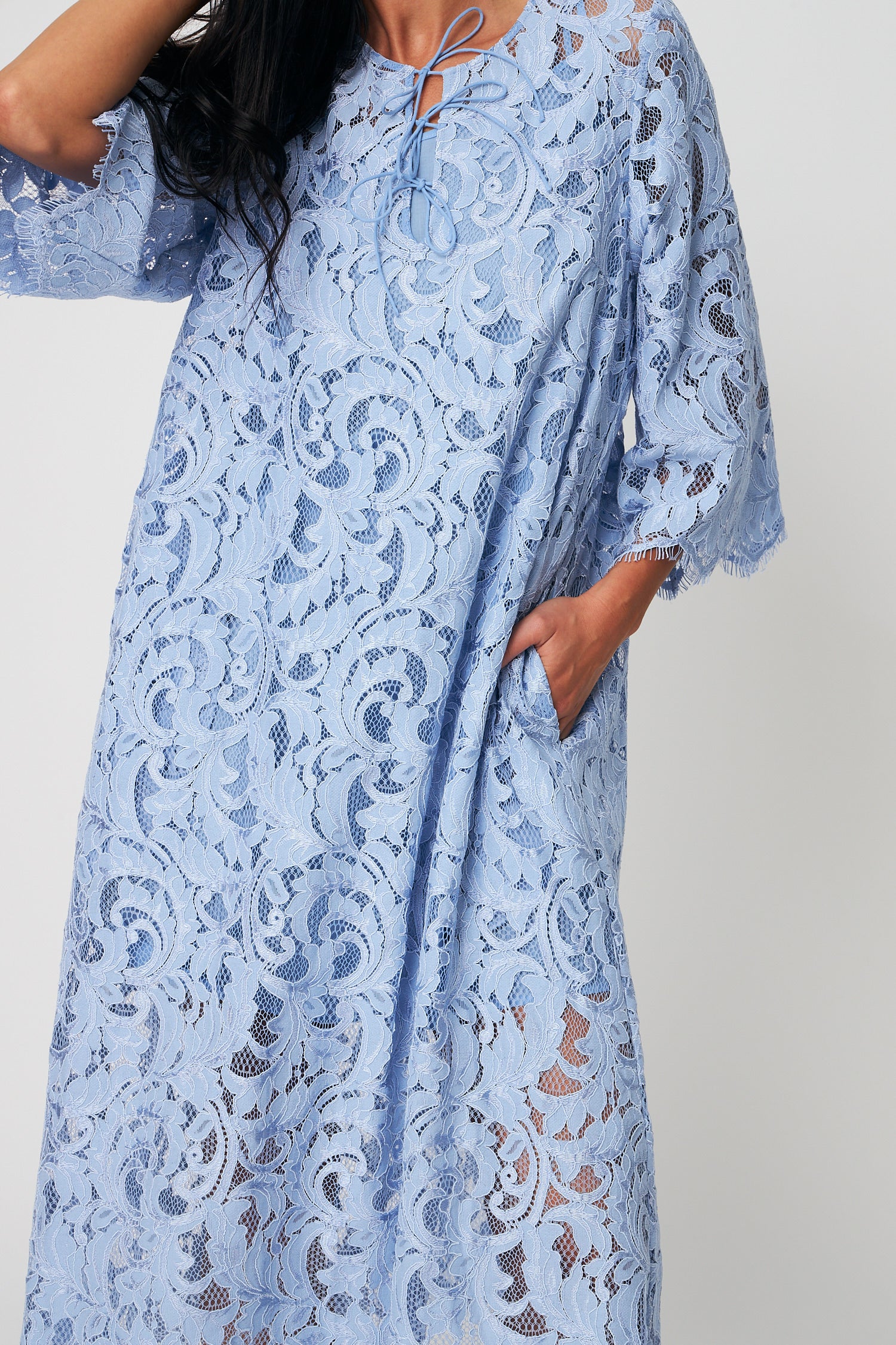 CRAS Beckiecras Dress Dress 7034 Dusty Light Blue