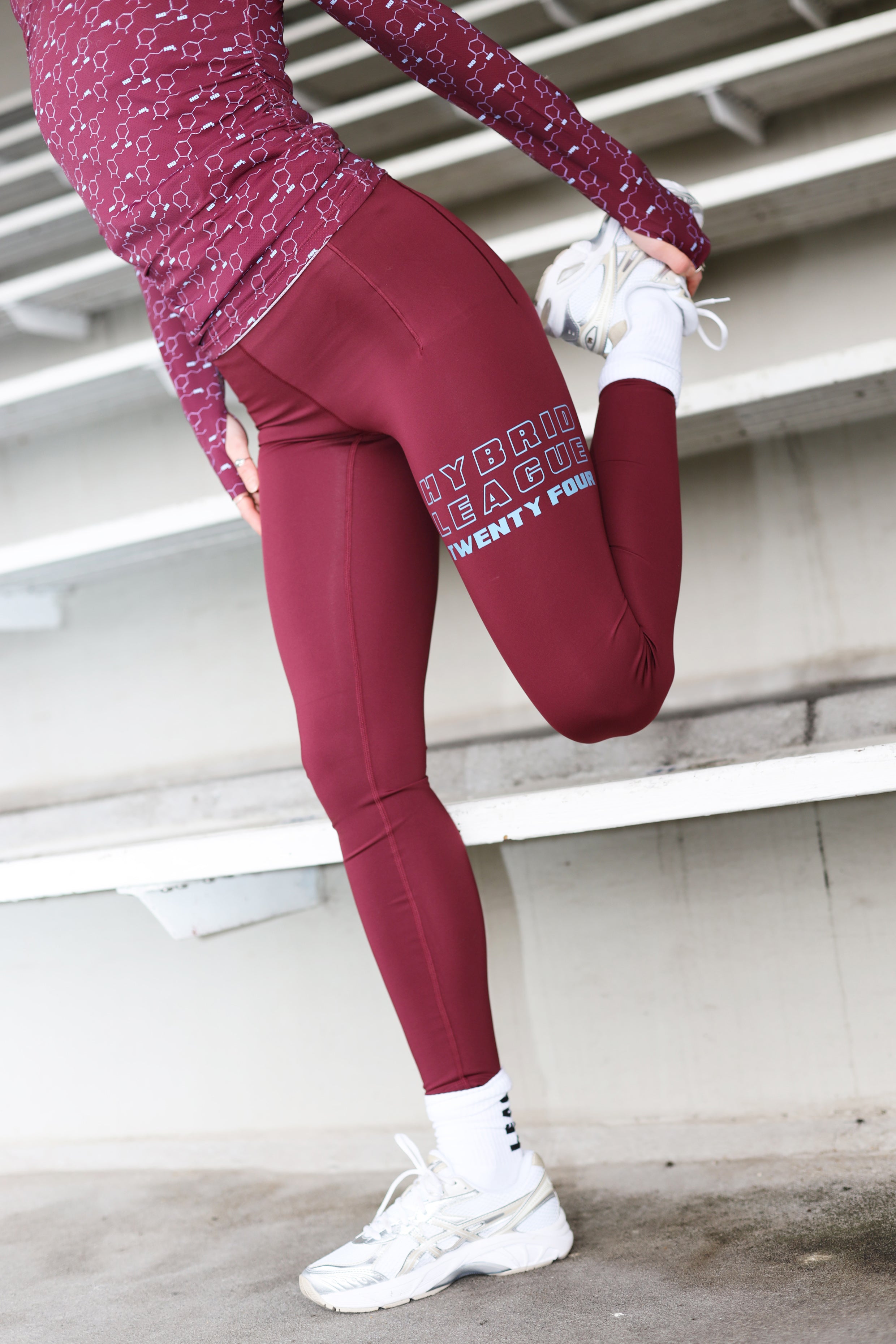 Hybrid League Twenty Four BetaHL Tights Pants 2012 Maroon Banner