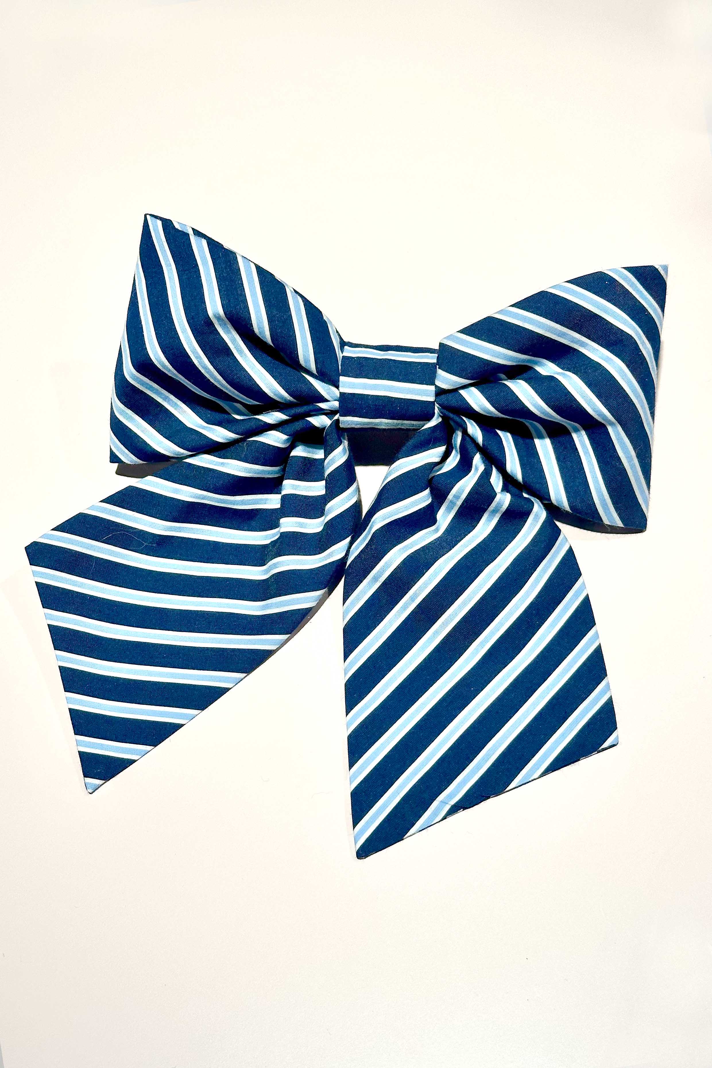 Cras Exclusive Bowcras Hairclips Accessory 7021 Blue Stripe