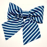 Cras Exclusive Bowcras Hairclips Accessory 7021 Blue Stripe