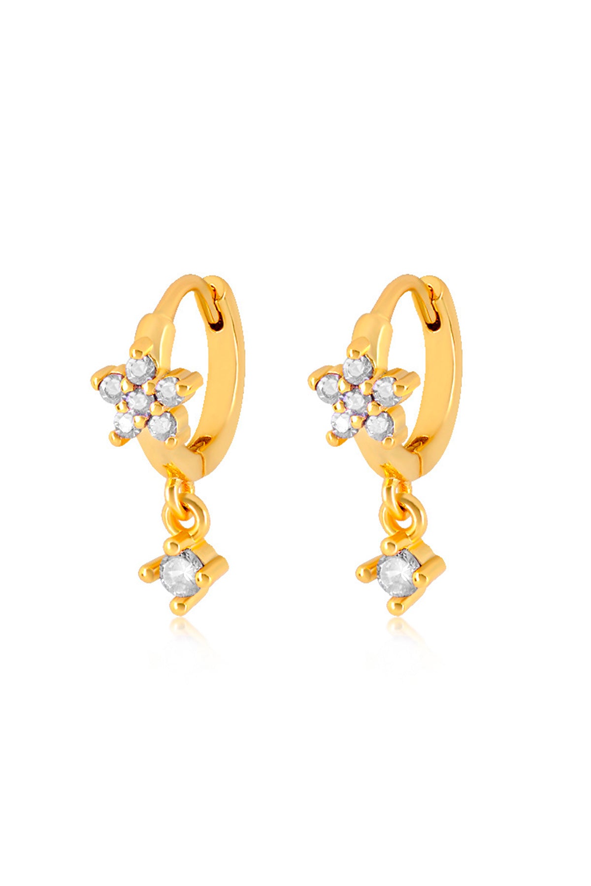 CRAS Jewellery BrightonCras Earring Jewellery 18K Gold Plated Crystal CZ