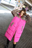 Camicras Puffer Jacket - Fuchsia Leo