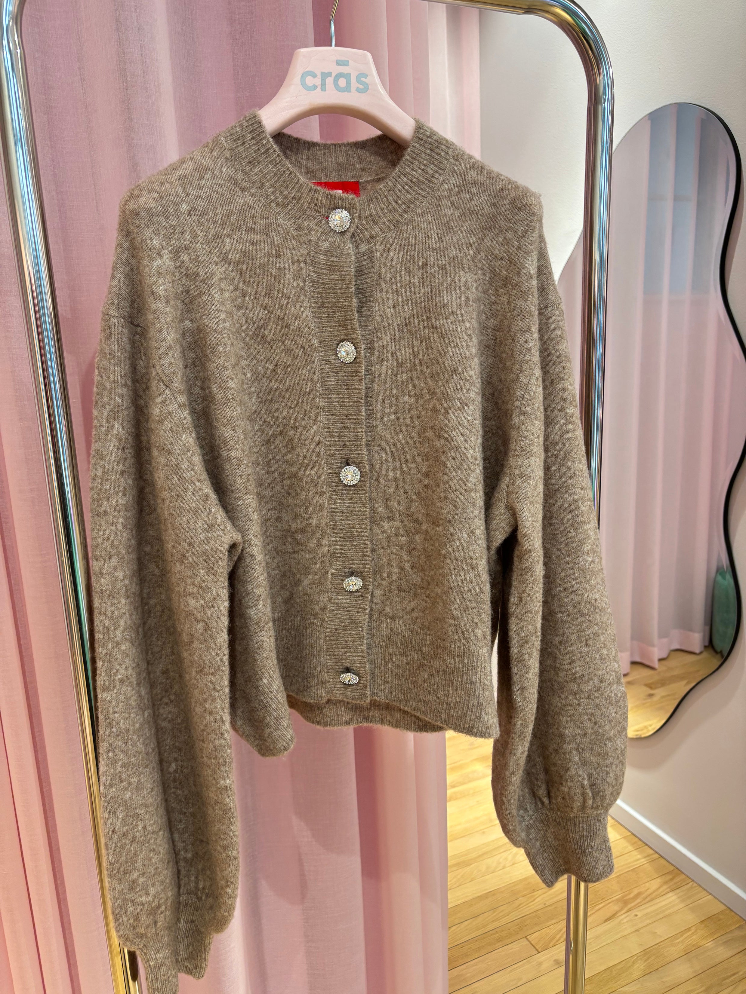 Cras Exclusive Camiliacras Cardigan Knit 2009 Breeze Brown