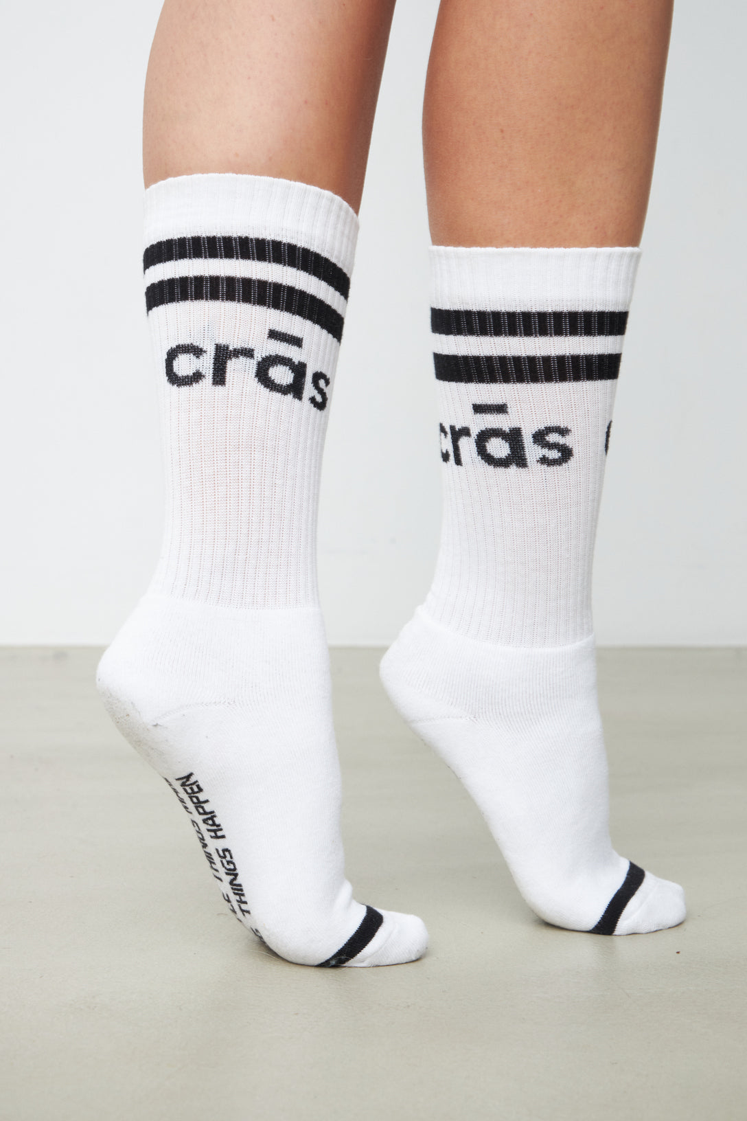 CRAS Cras logo Sock Accessory White/Black
