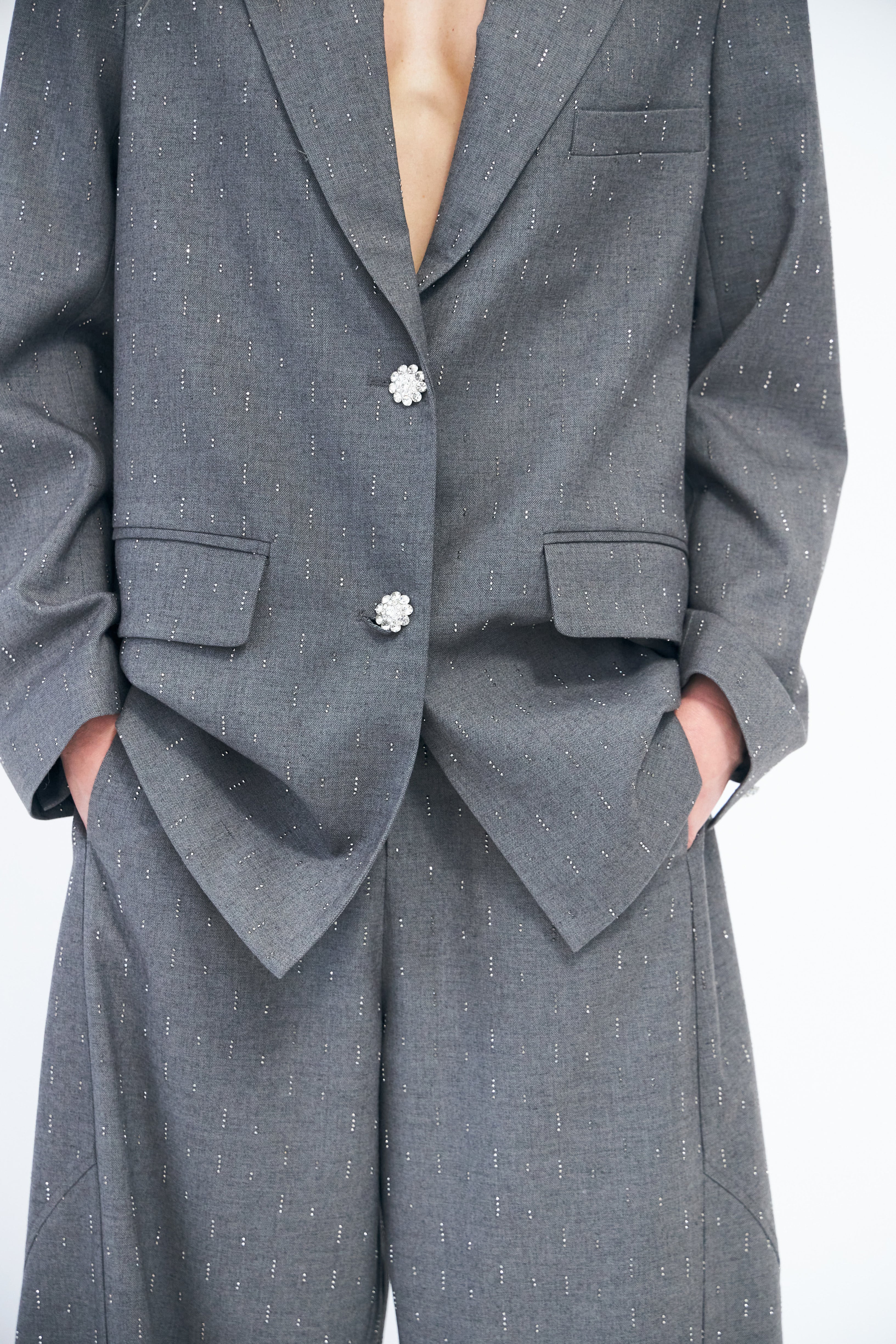 CRAS Dianacras Blazer Blazer Grey Melange