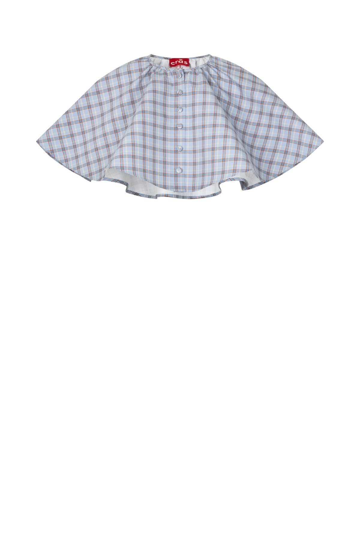 Cras Exclusive Dollycras Cape Vest Blue Check
