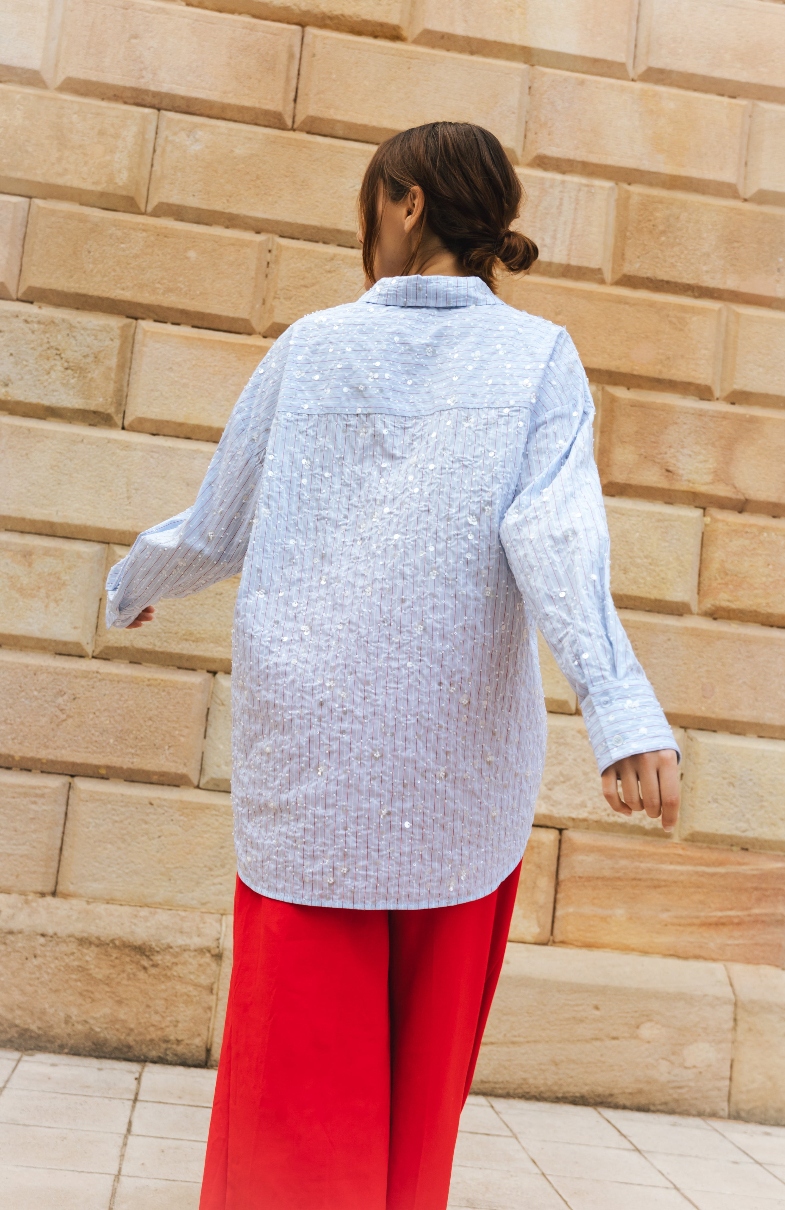 CRAS Elliecras Shirt Shirt 8061 Blue Multi stripe