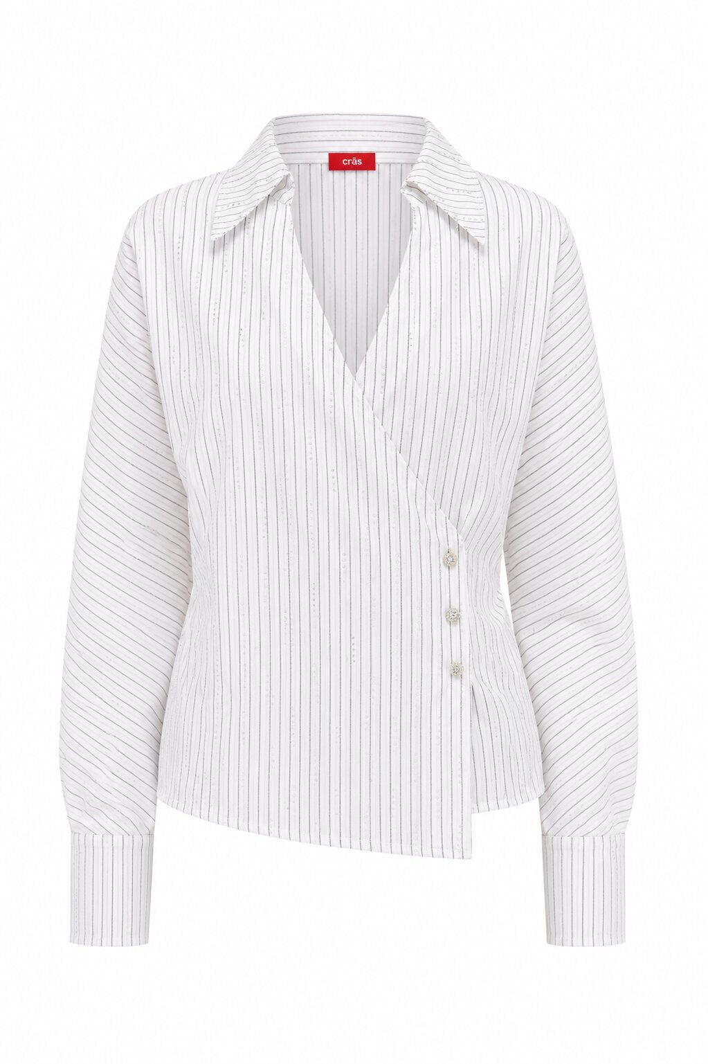 CRAS Esmecras Shirt Shirt White Stripe Sparkle