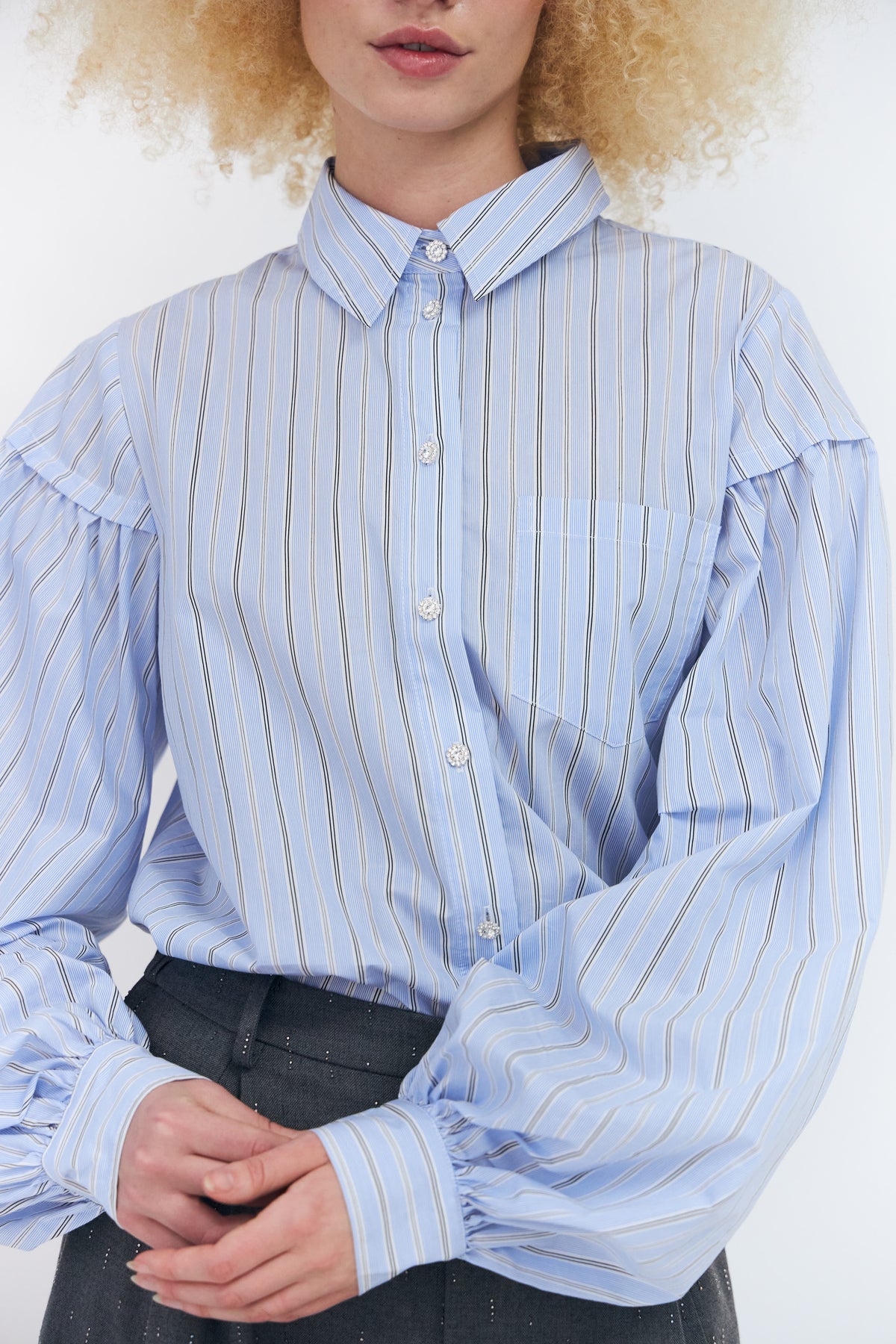 CRAS Finacras Shirt Shirt Blue Stripe