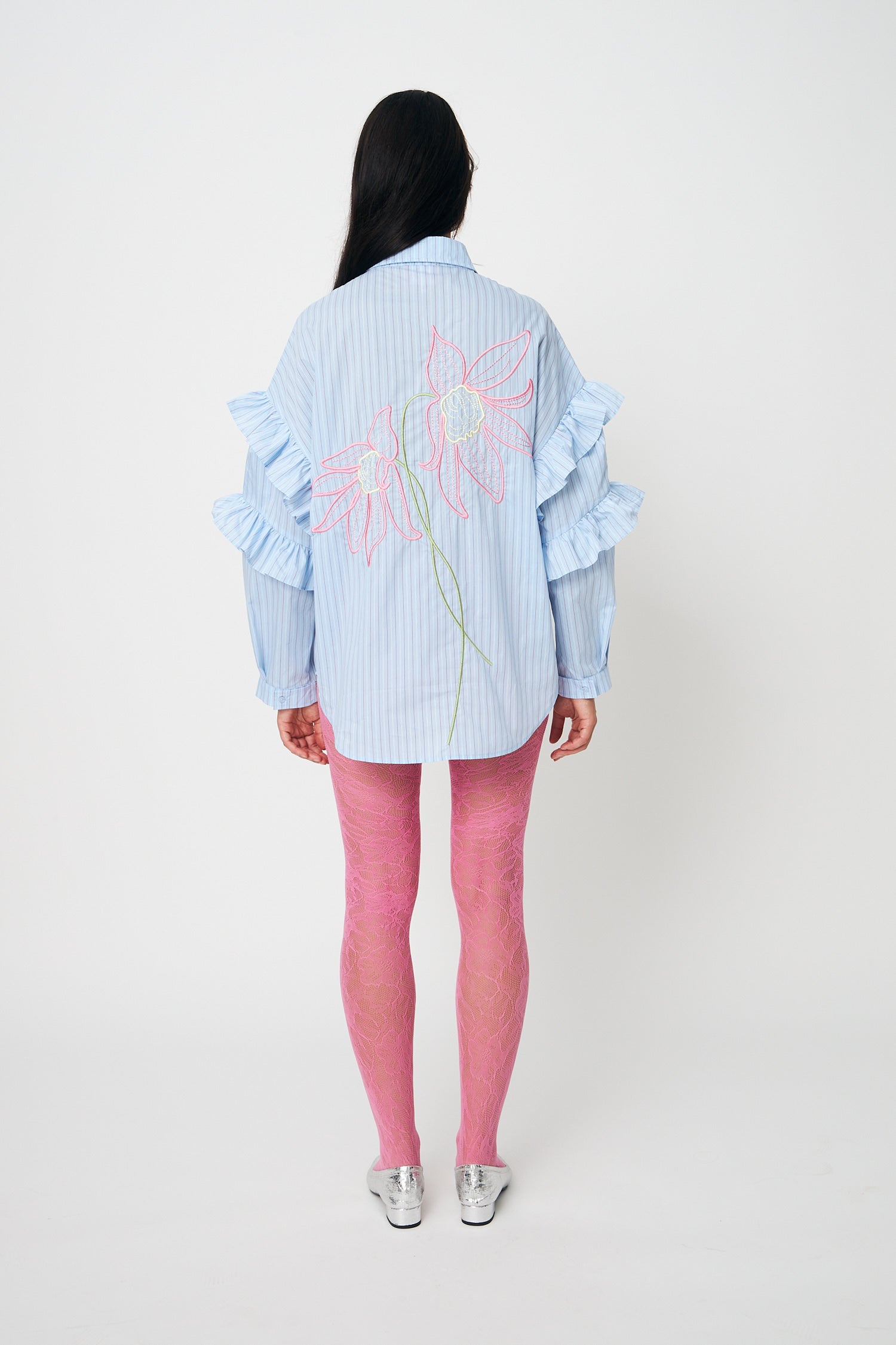 CRAS Florettecras Shirt Shirt 8043 Light Blue Stripe