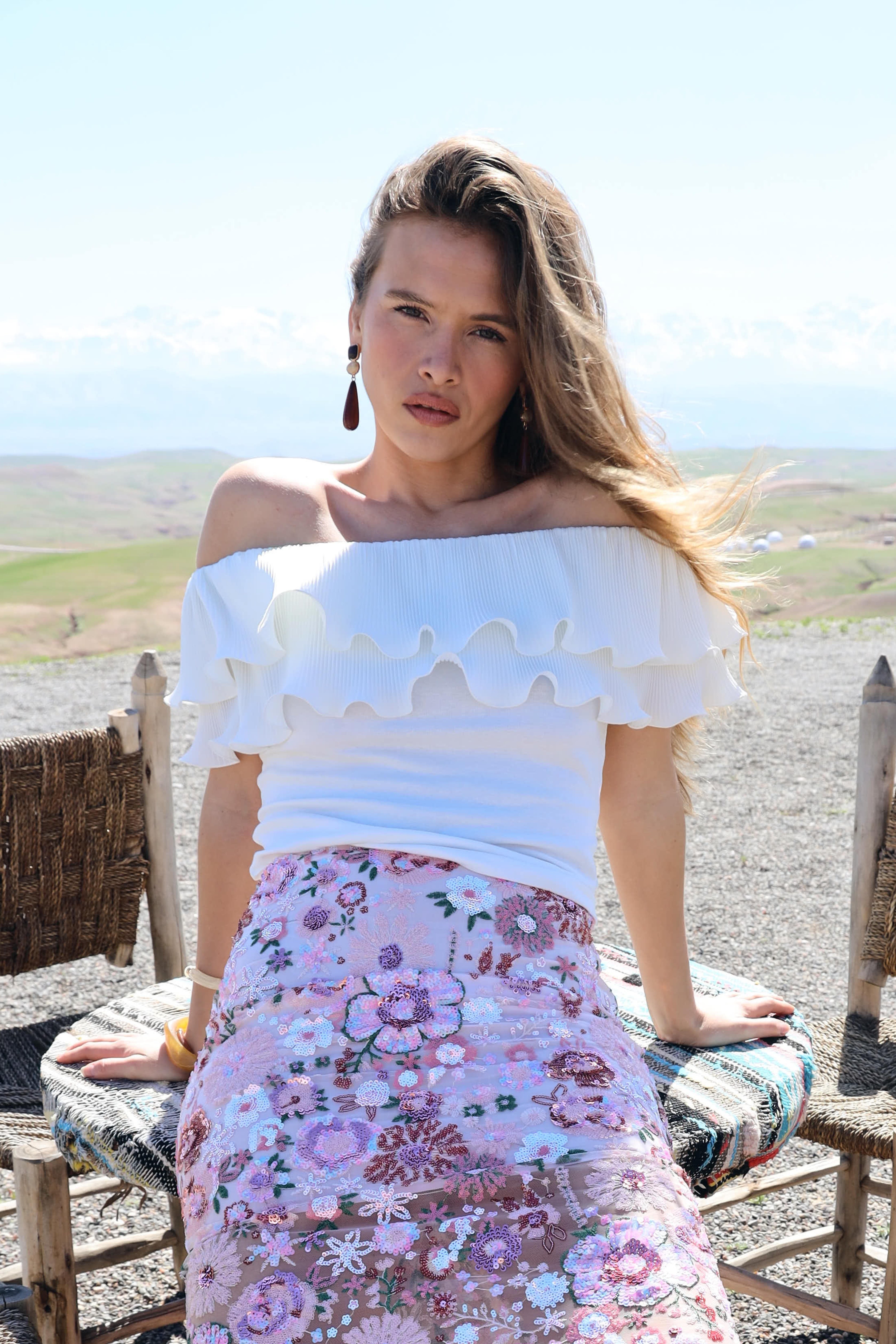 CRAS Flouncecras Top Top 1007 Off White