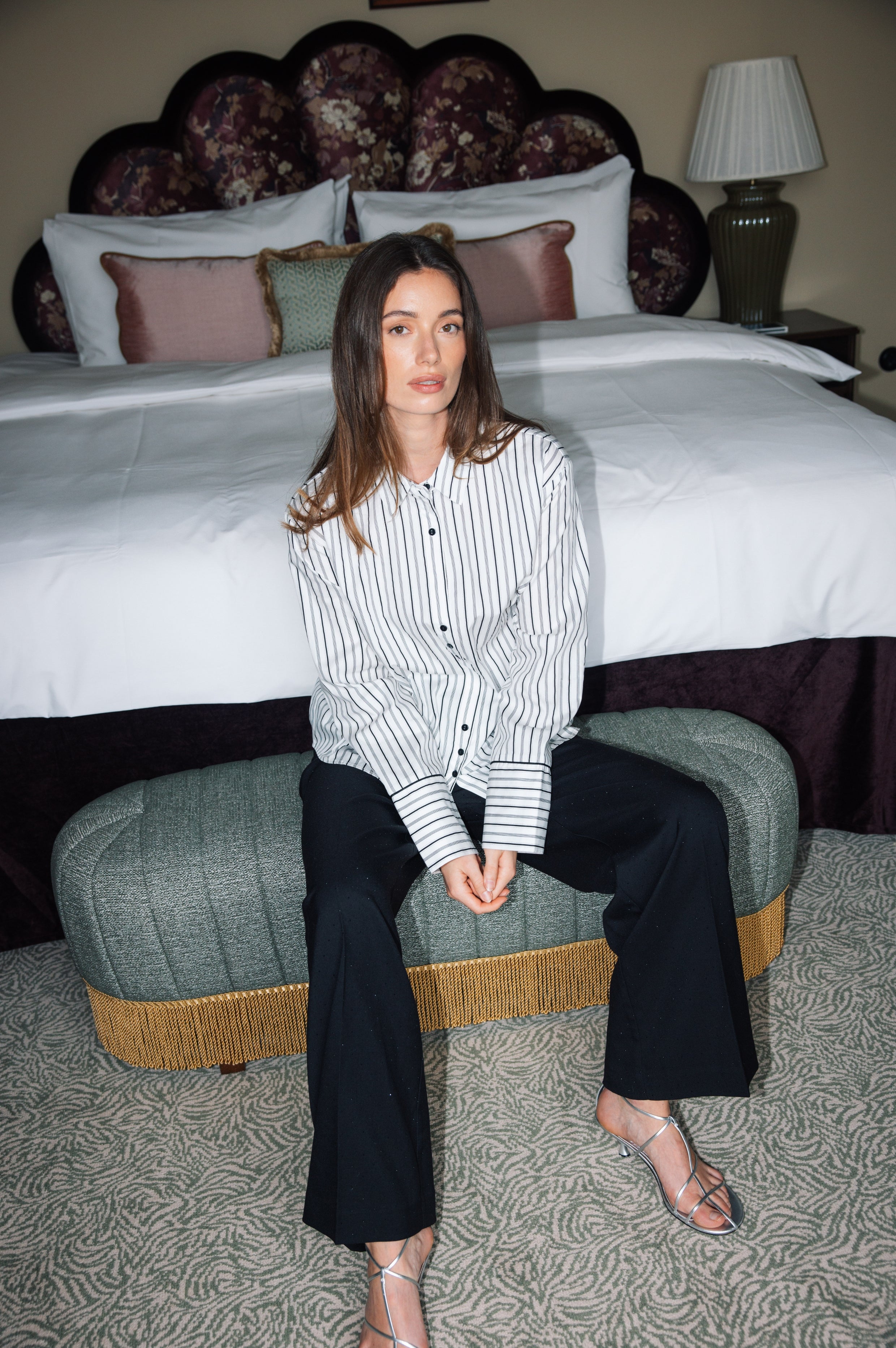 Cras Exclusive Ingeborgcras Shirt Shirt 8122 Black White Stripe