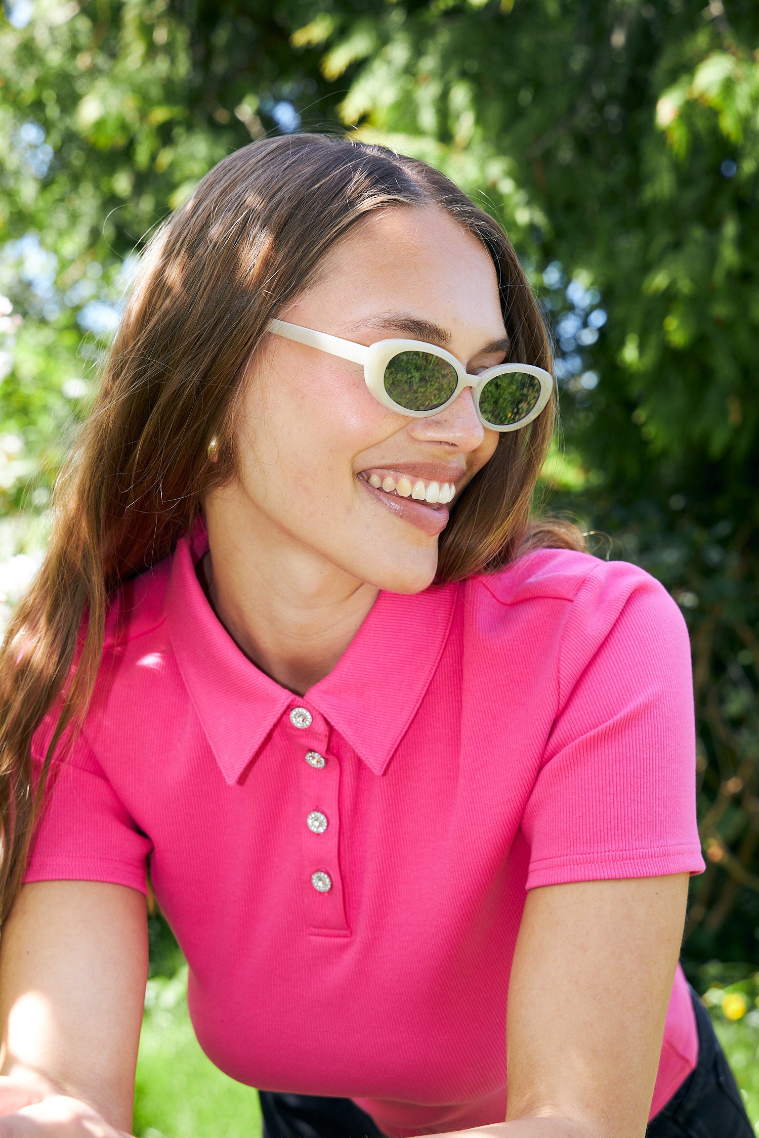 Cras Exclusive Ivonacras Blouse T-shirt 4039 Pink Caberet