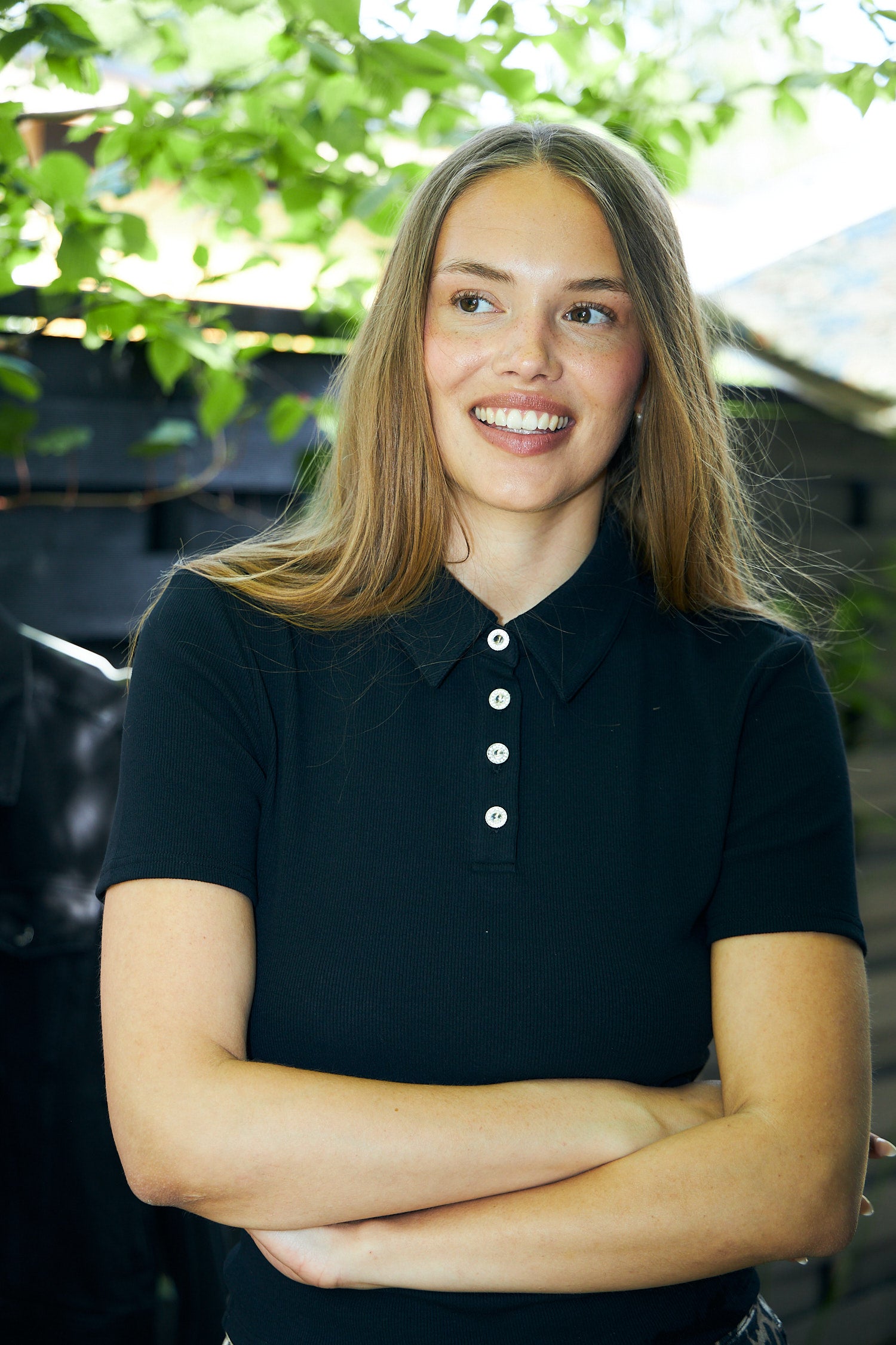 Cras Exclusive Ivonacras Blouse T-shirt 9999 Black
