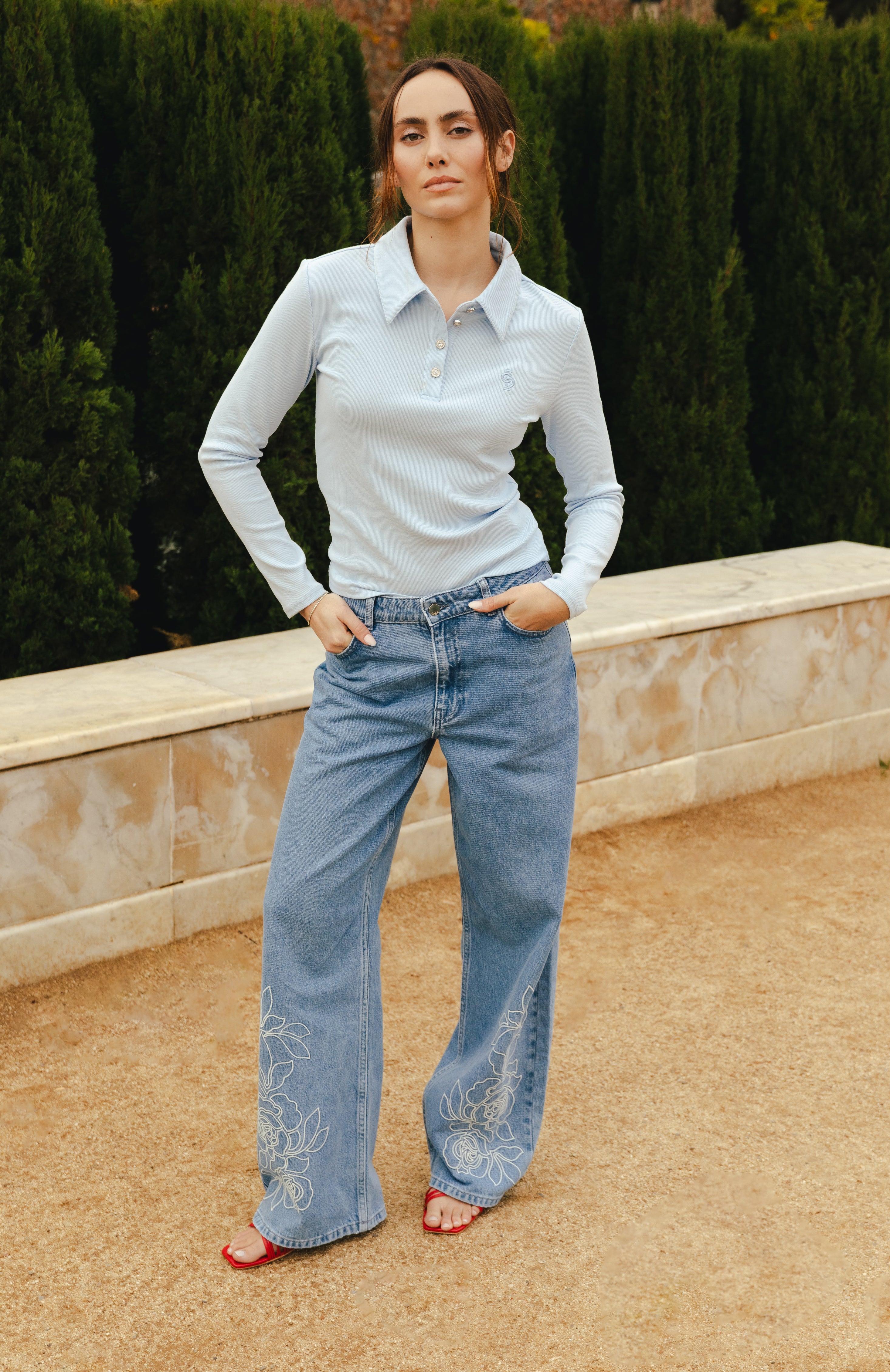 CRAS Ivonecras Blouse Blouse 7033 Light blue