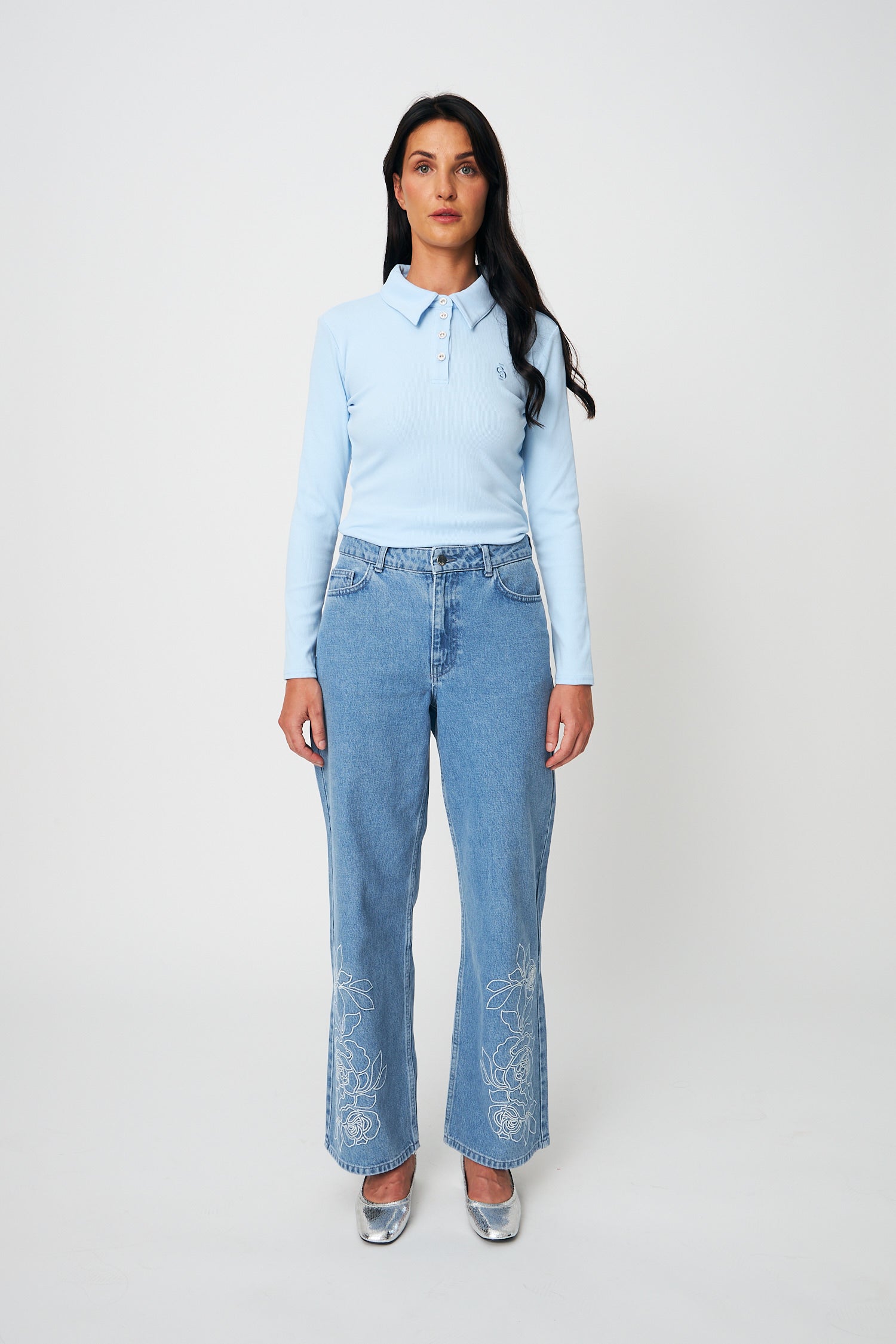 CRAS Ivonecras Blouse Blouse 7033 Light blue