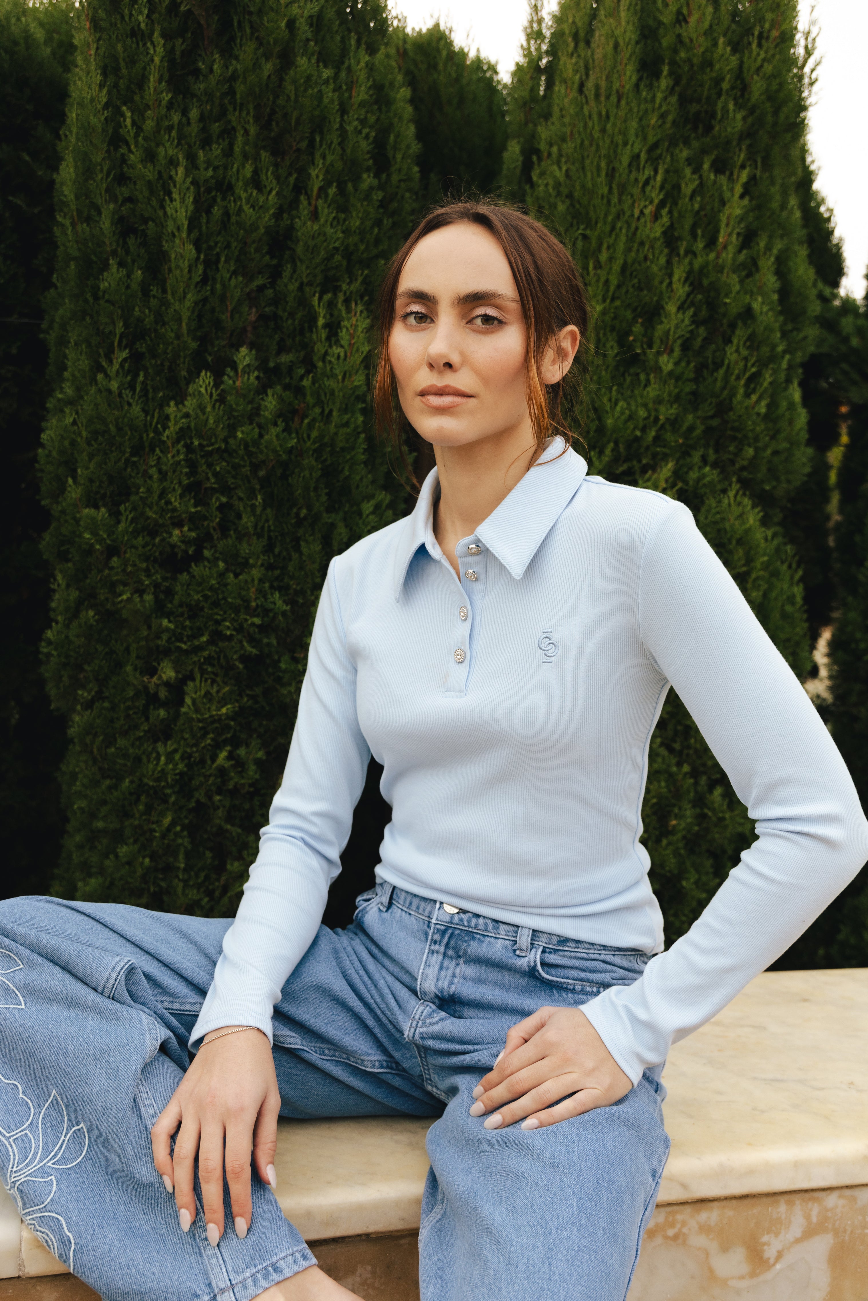 CRAS Ivonecras Blouse Blouse 7033 Light blue