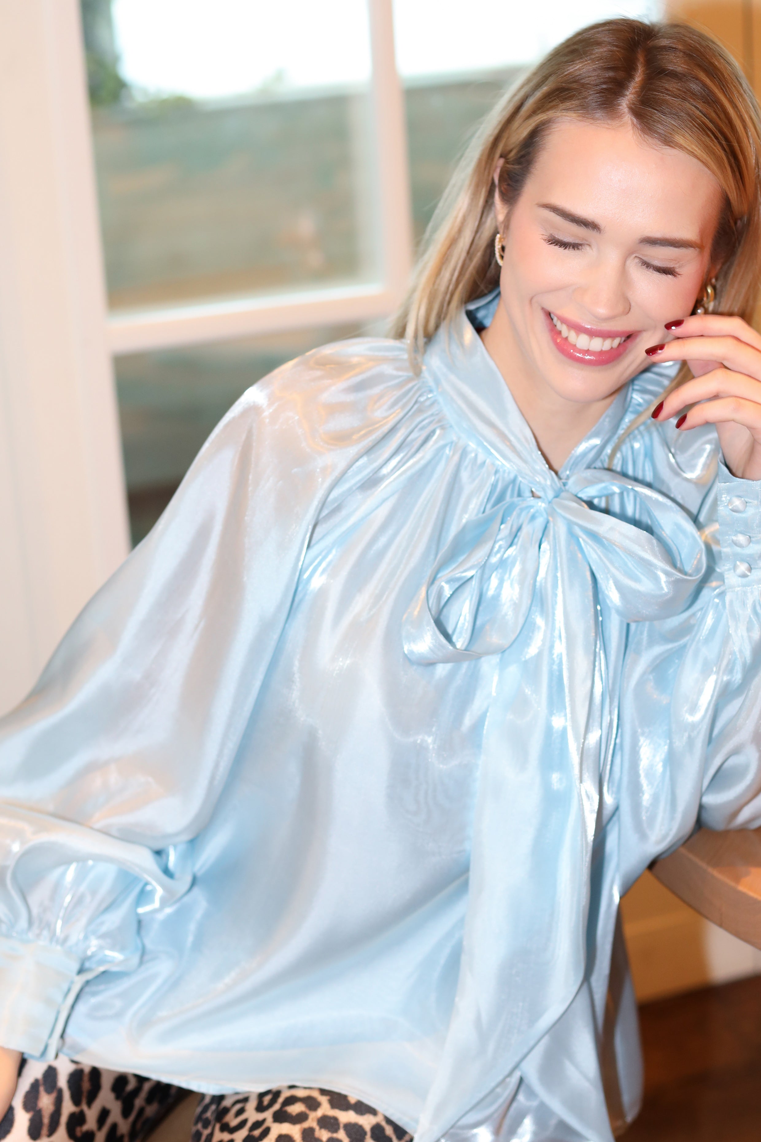 CRAS Jackiecras Blouse Blouse 7022 Baby Blue
