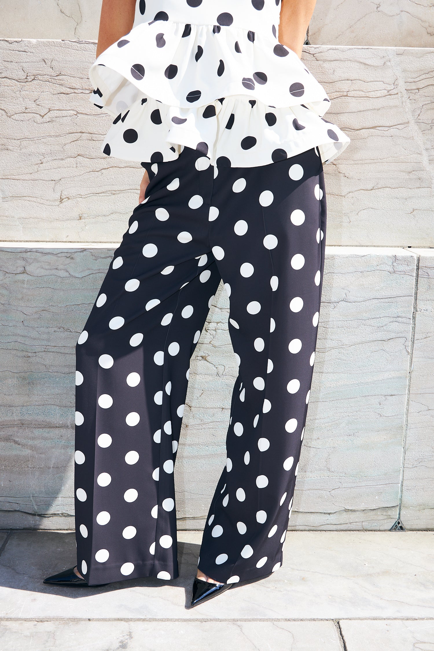 CRAS Josellecras Pants Pants 8140 Black Polka Grande