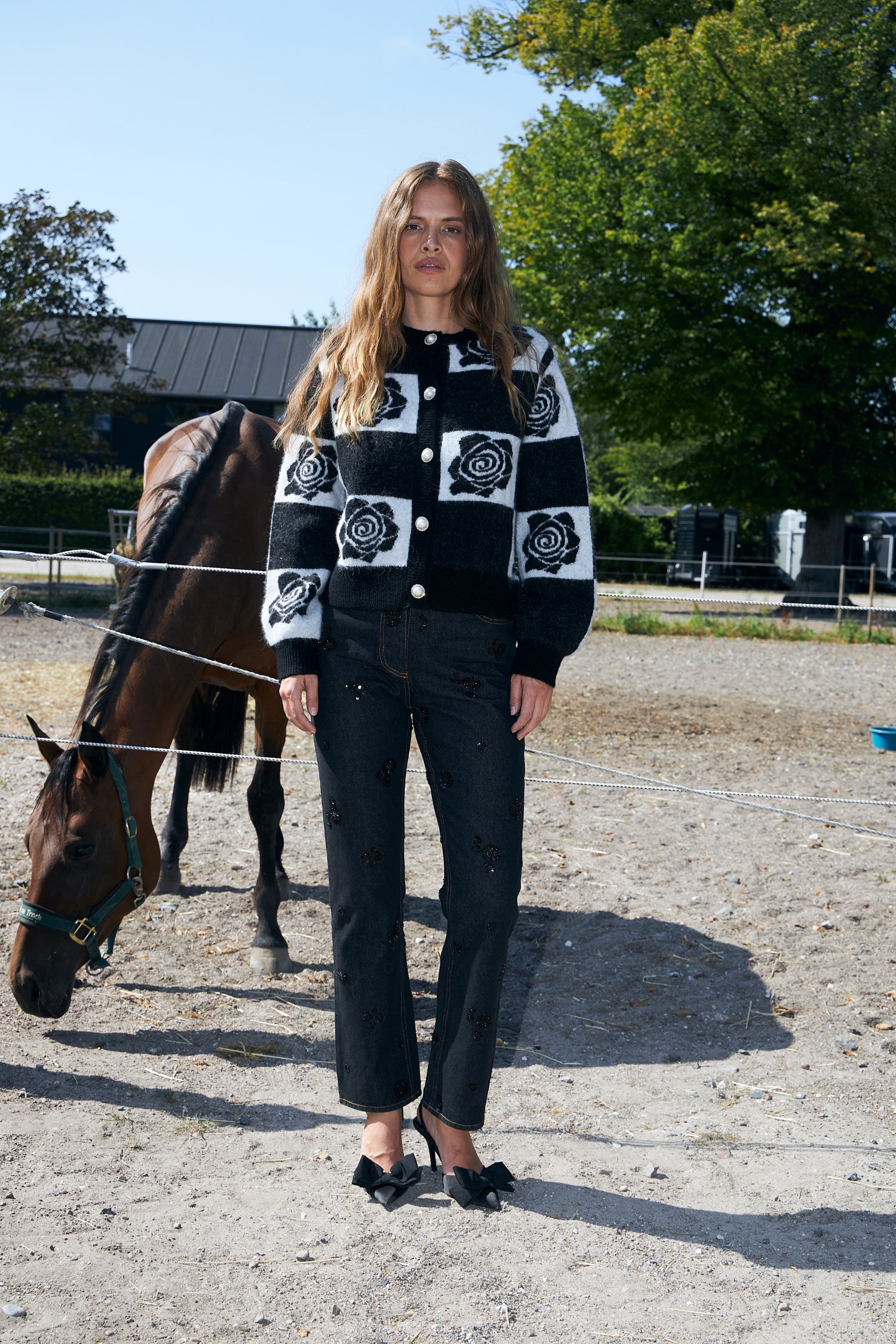 CRAS Kiacras Cardigan Knit 9999 Black
