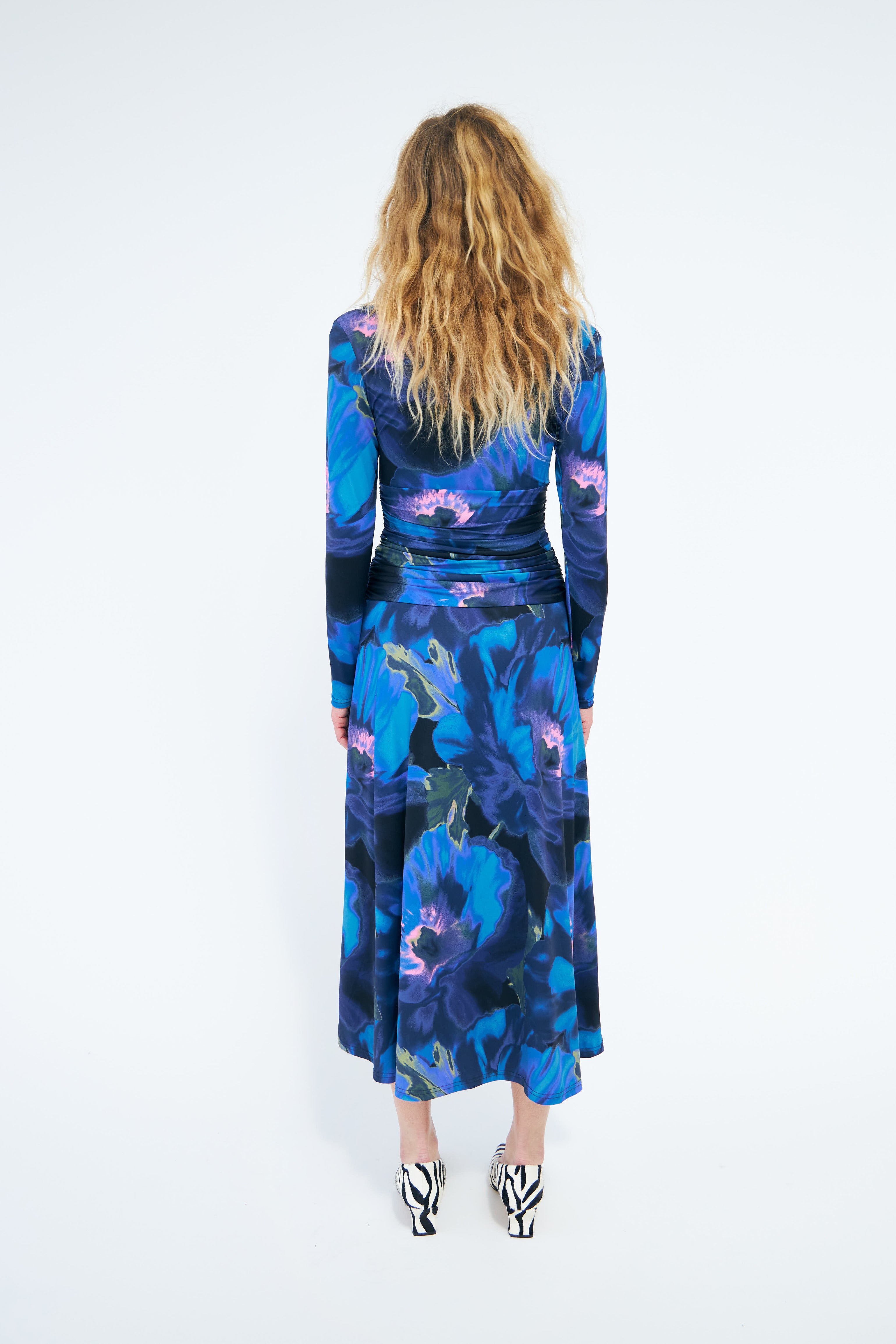 CRAS Klaracras Dress Dress Poppy Flower Blue