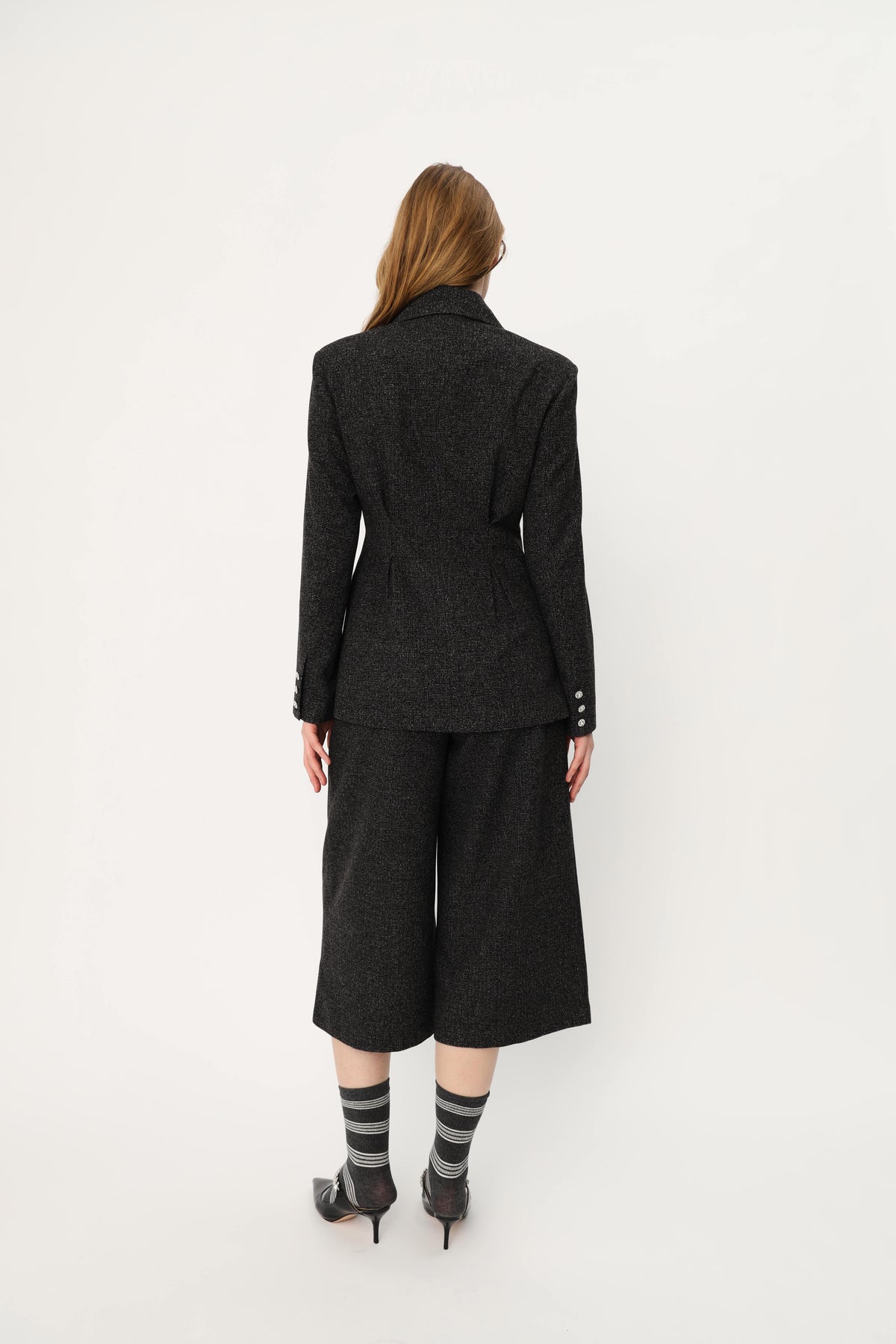 CRAS Leonoracras Pants Pants 9002 Salt and Pepper