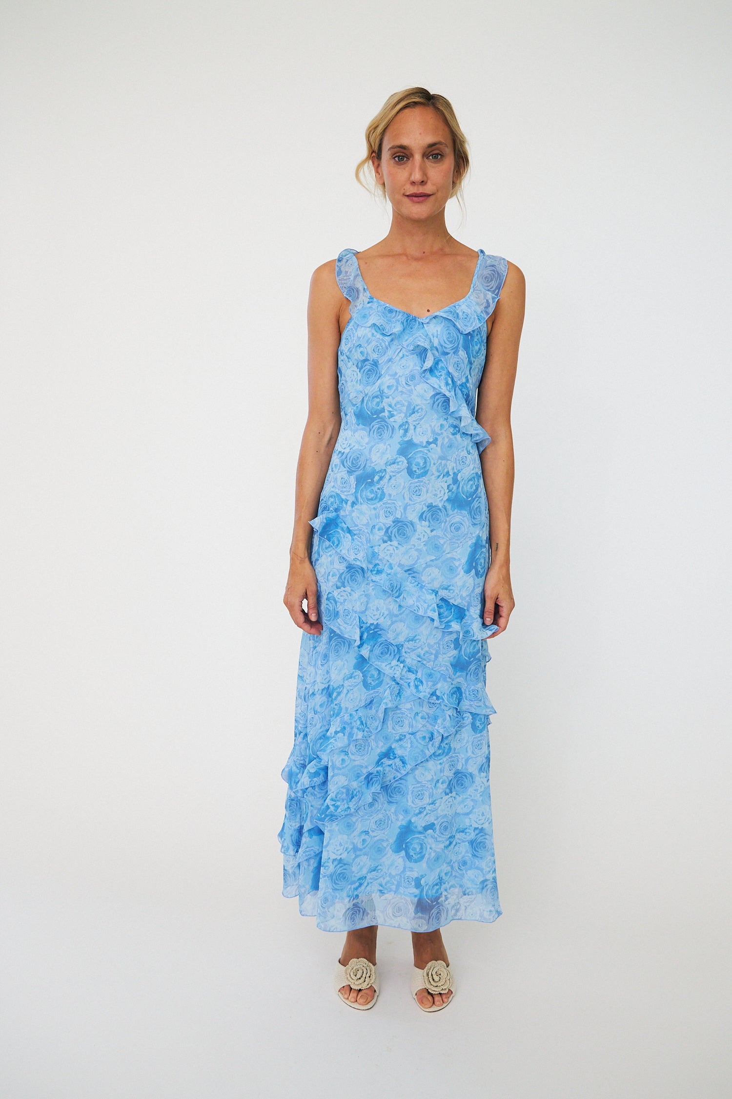 CRAS Levinecras Dress Dress 8157 Blue Rosengarden