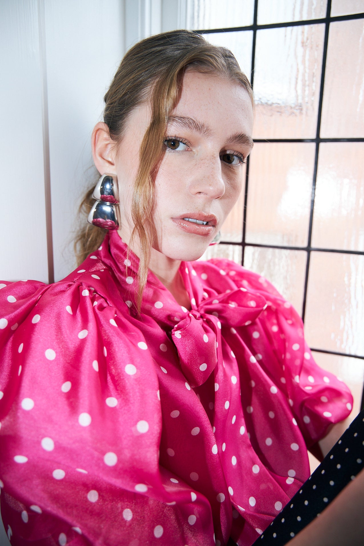 Cras Exclusive Liljacras Shirt Shirt Pink Polka