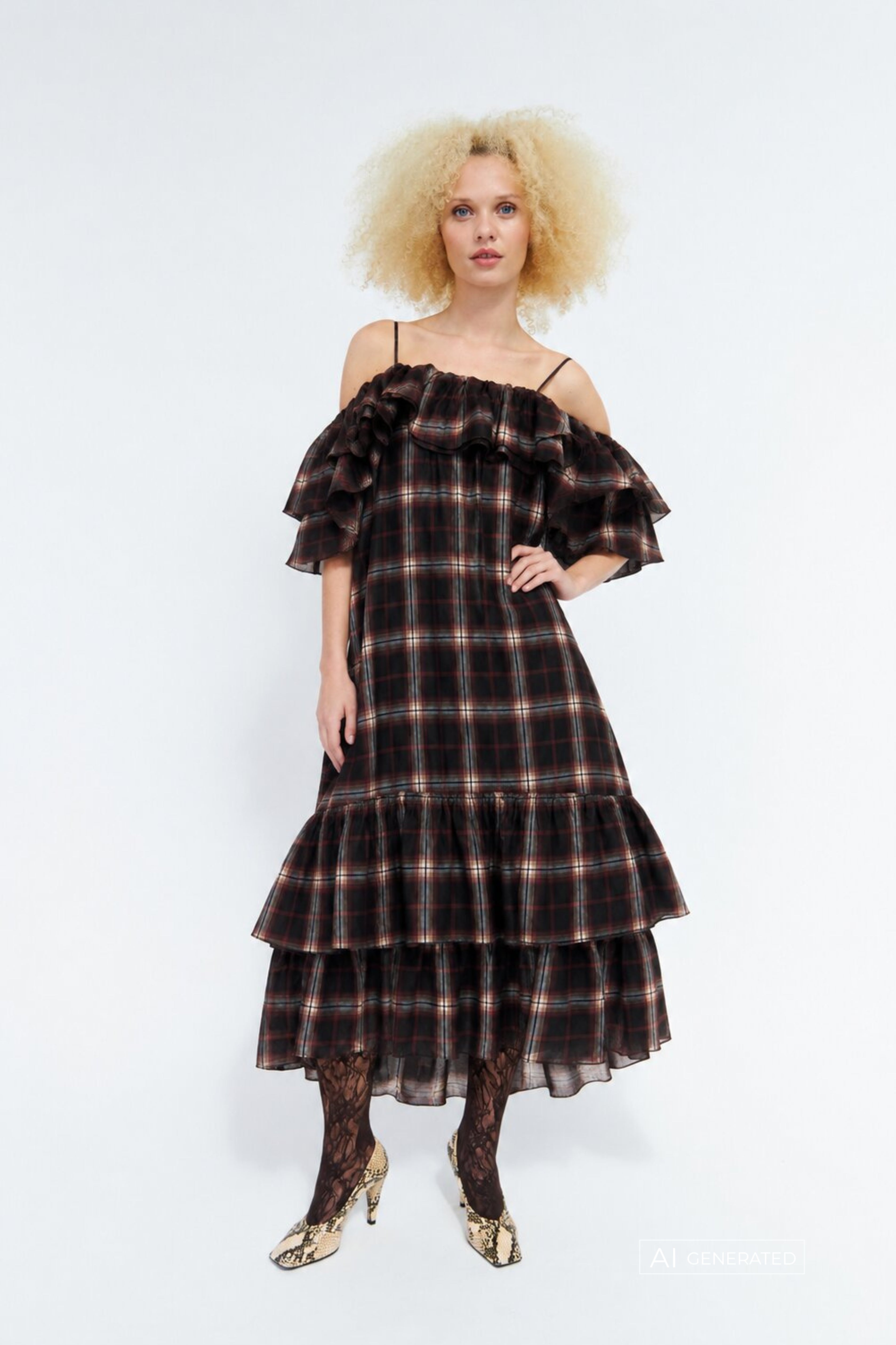 CRAS Livelycras Dress Dress Bordeaux Check