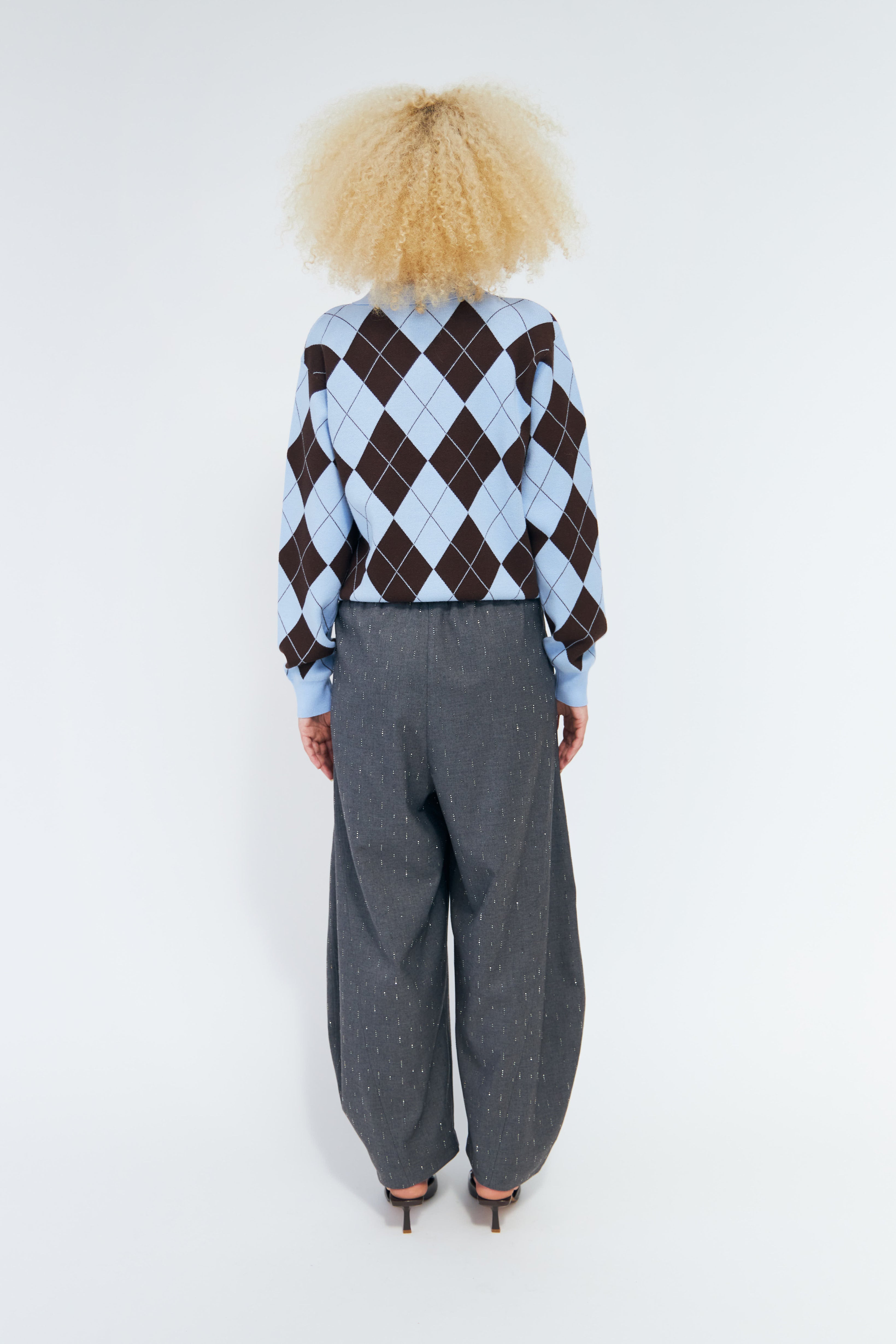 CRAS Lovemycras Pullover Pullover Blue Brown Checks
