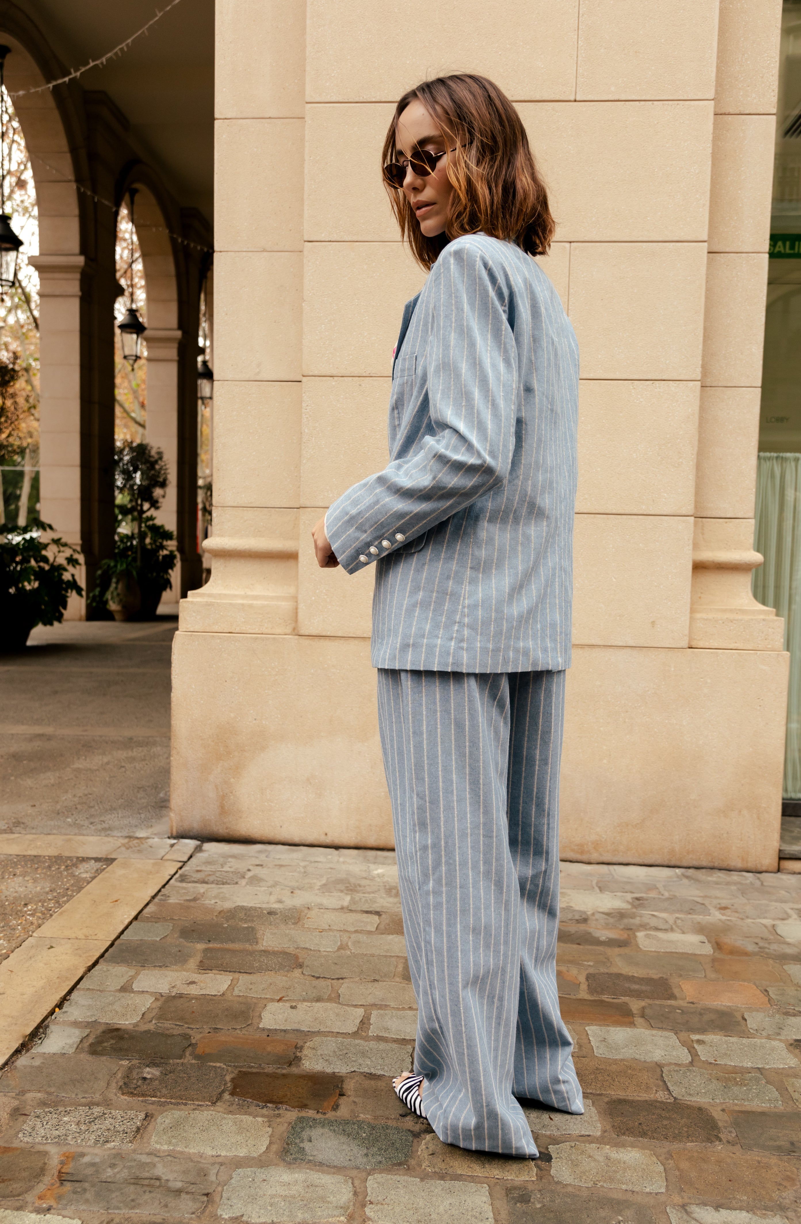 CRAS Mancycras Pants Pants 7021 Blue Stripe