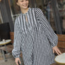 Cras Exclusive Michellecras Dress Dress 8103 White Black Check