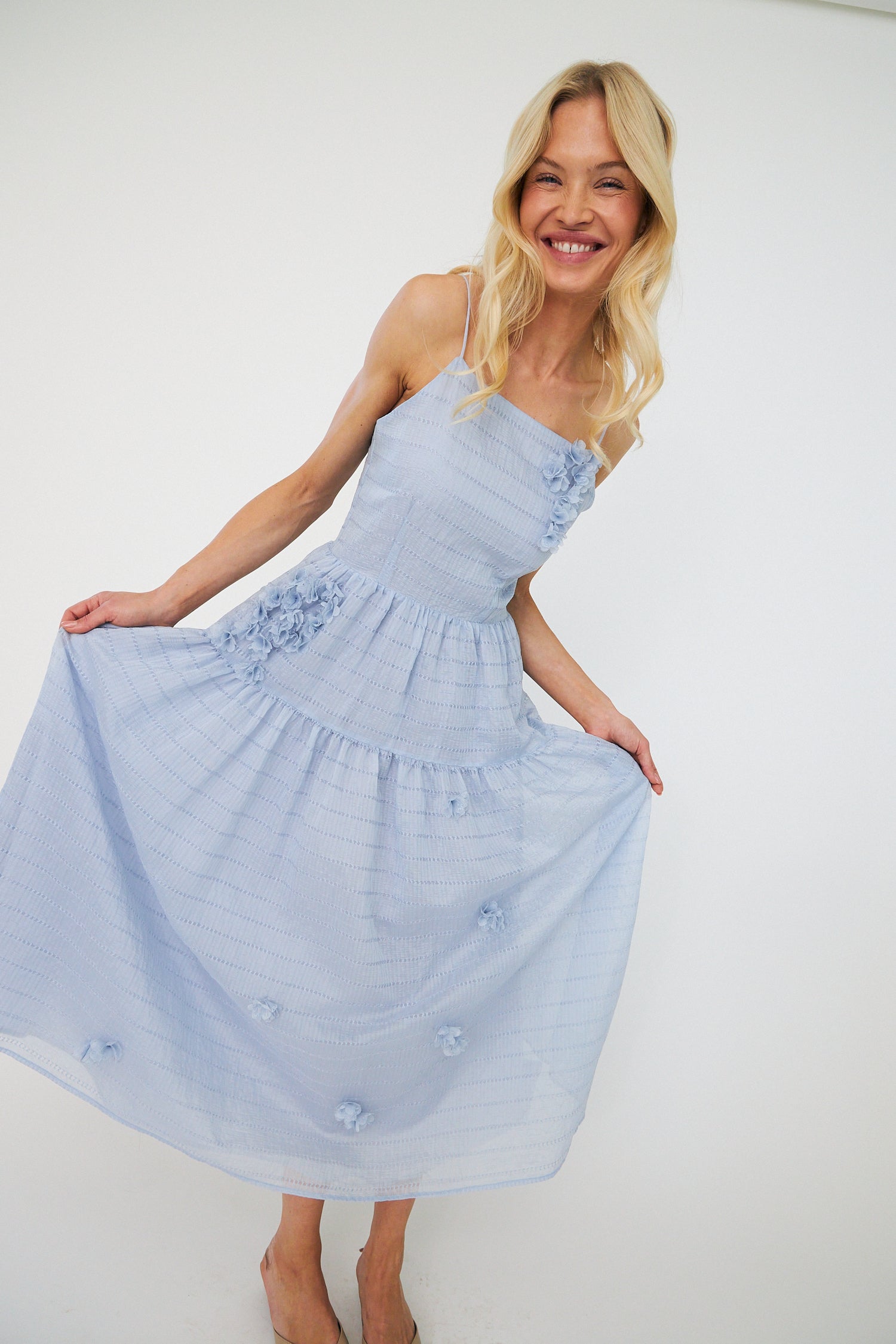 CRAS Palmacras Dress Dress 7036 Light Blue
