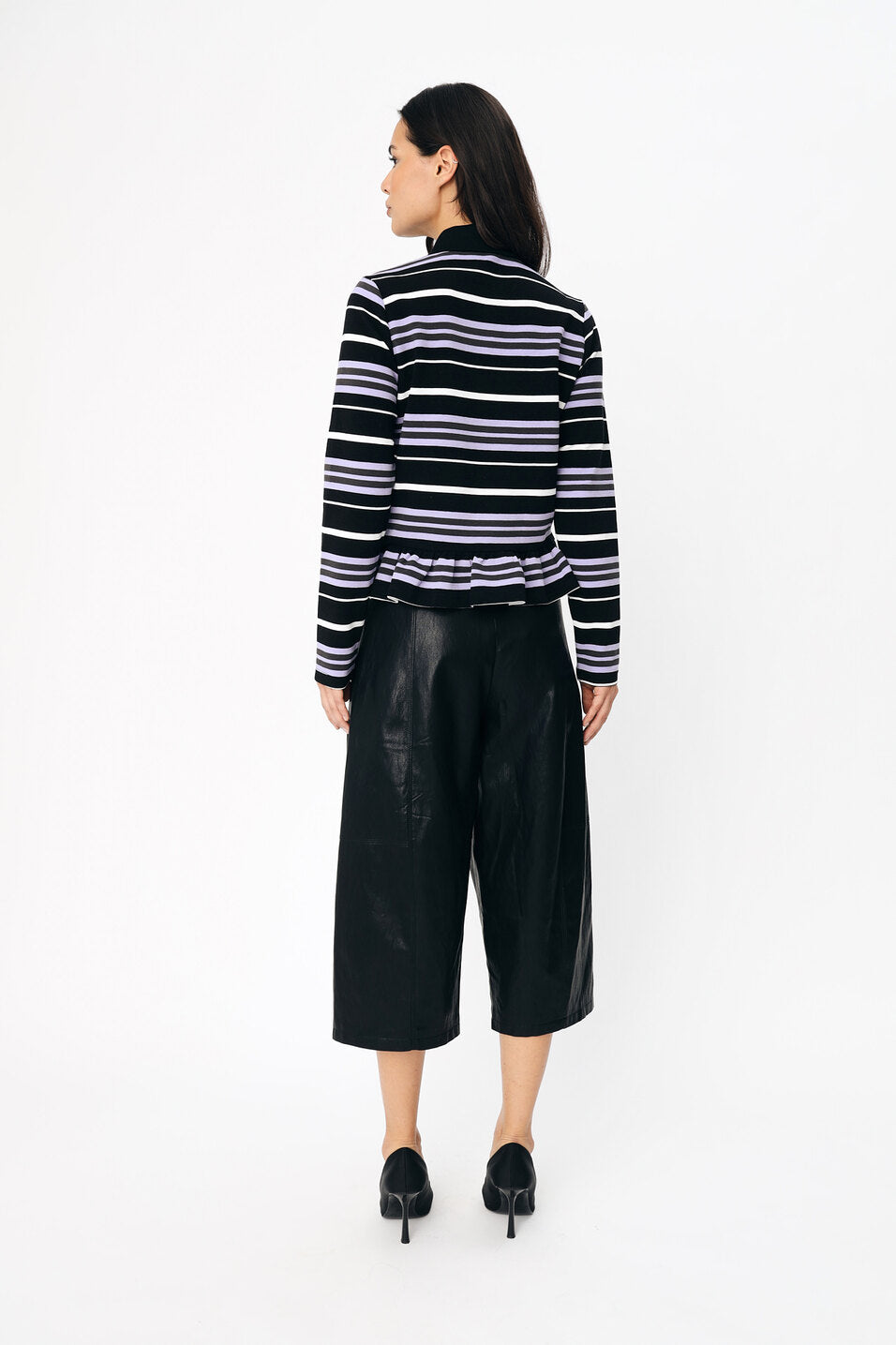 CRAS Penelopecras Polo Polo 9990 Black Lavender Stripe
