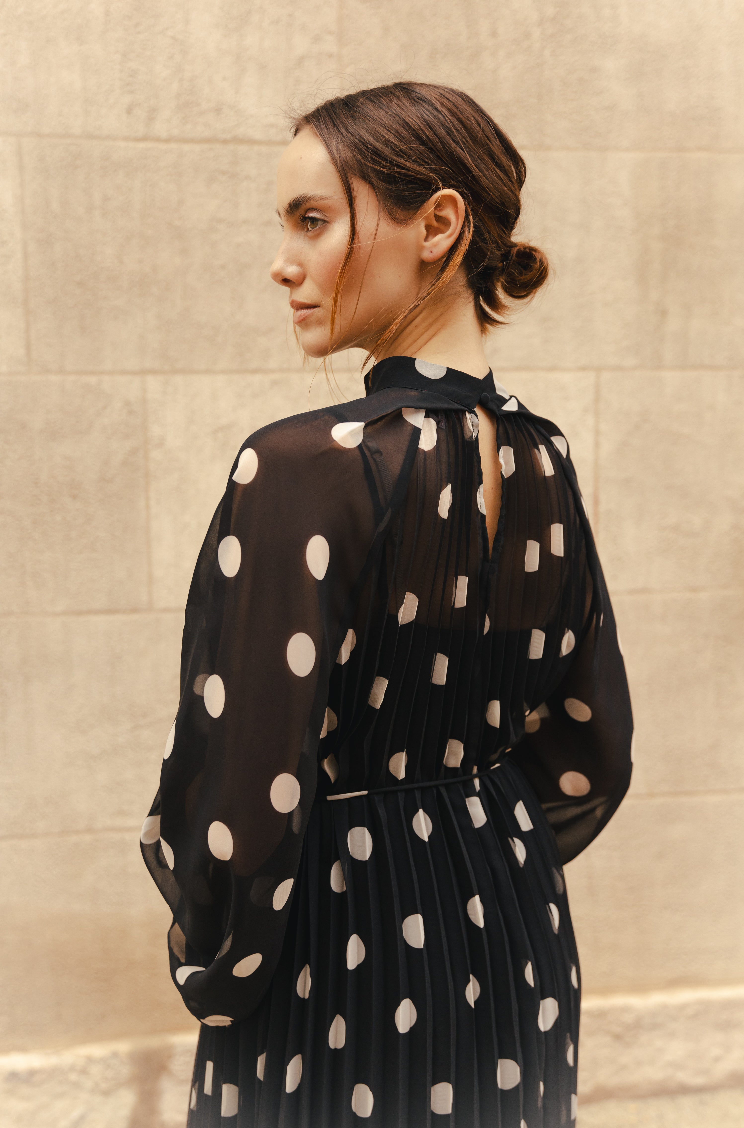 CRAS Rachelcras Dress Dress 8123 Black White Dot