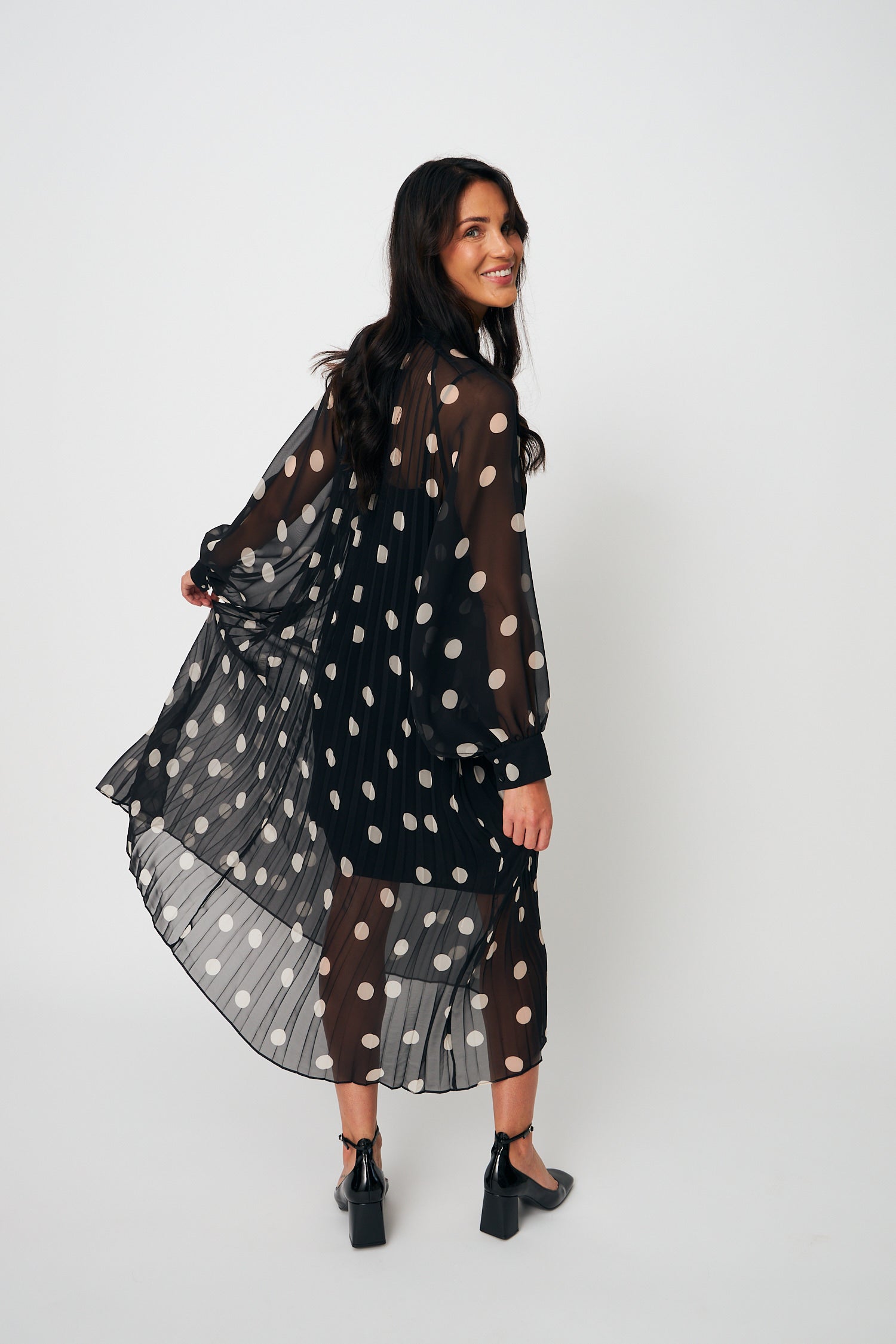 CRAS Rachelcras Dress Dress 8123 Black White Dot