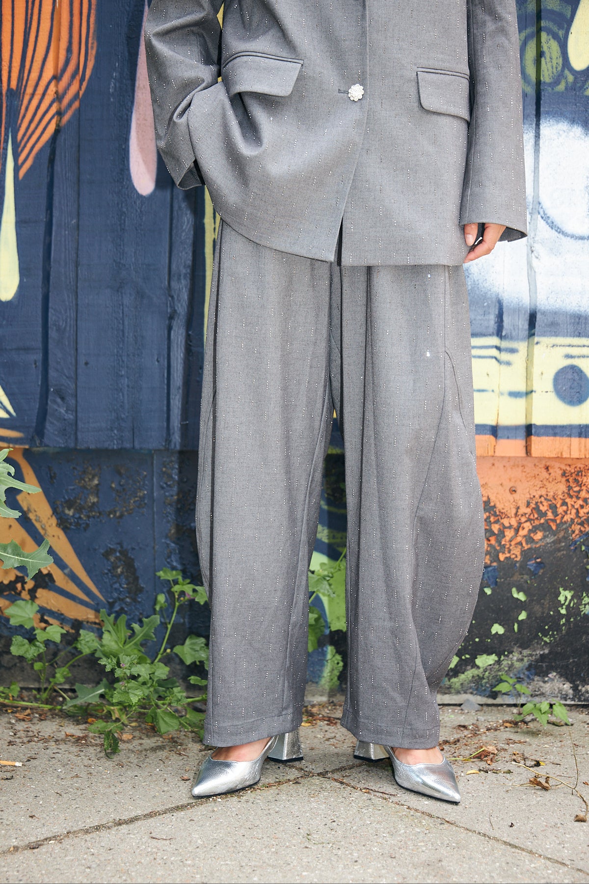 CRAS Richacras Pants Pants Grey Melange