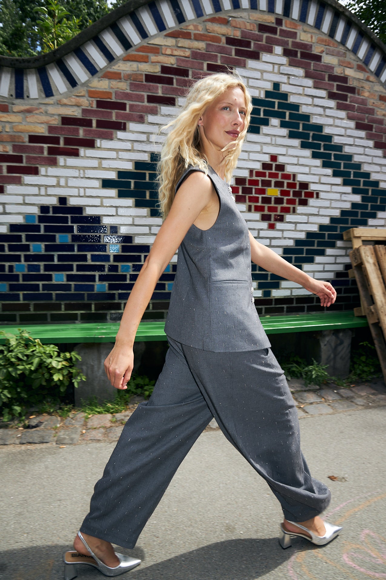 CRAS Richacras Pants Pants Grey Melange