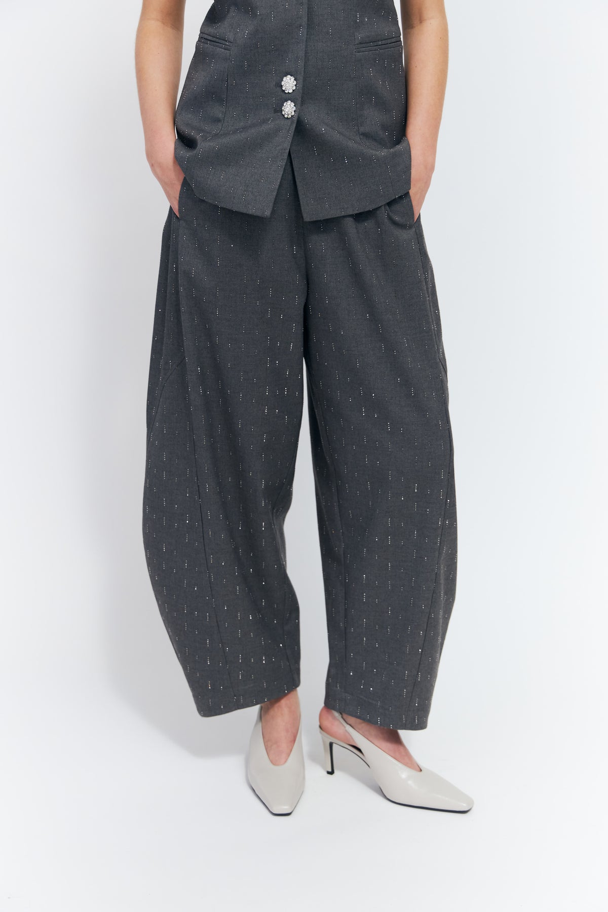 CRAS Richacras Pants Pants Grey Melange