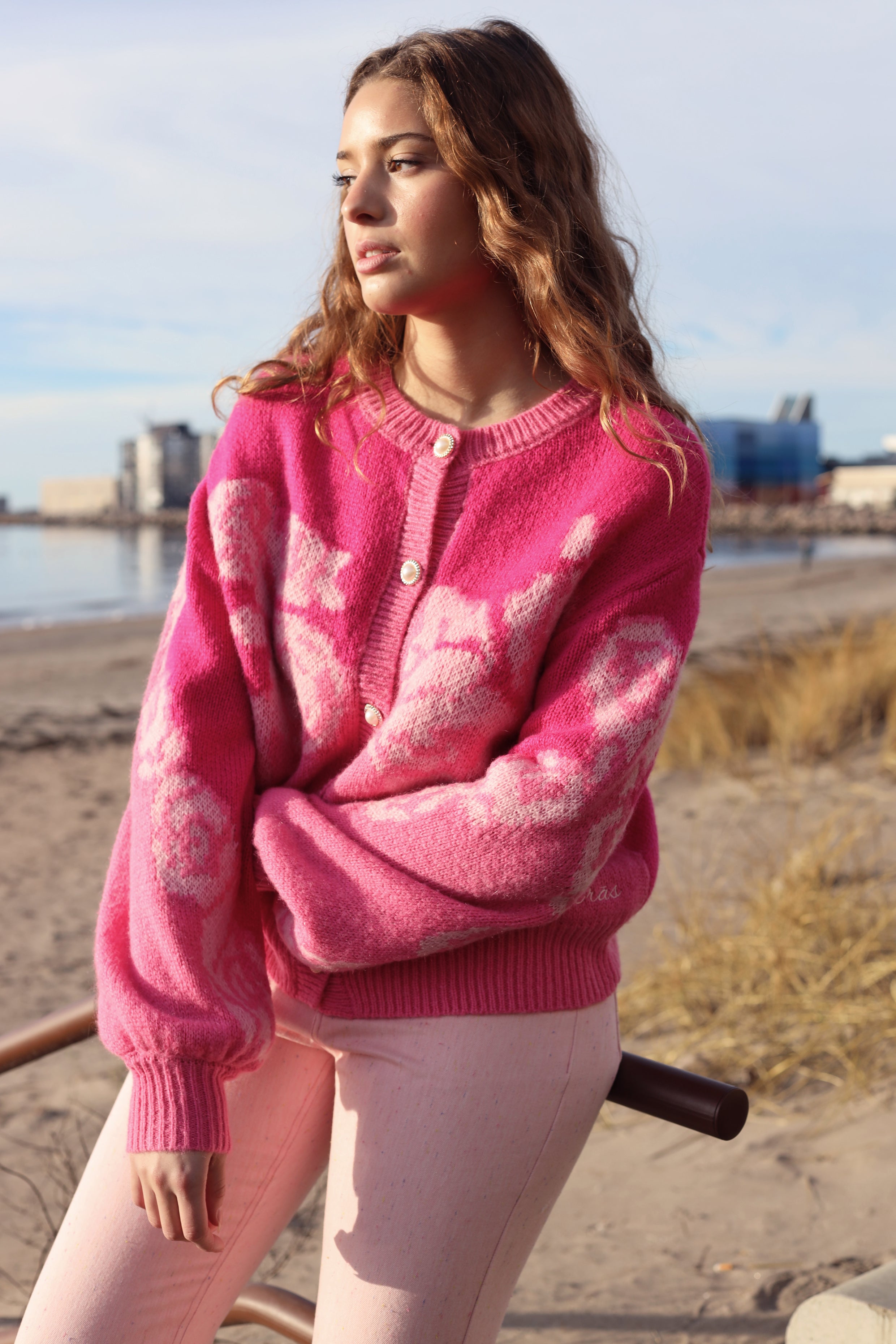 CRAS Rosecras Cardigan Knit 4015 Pink