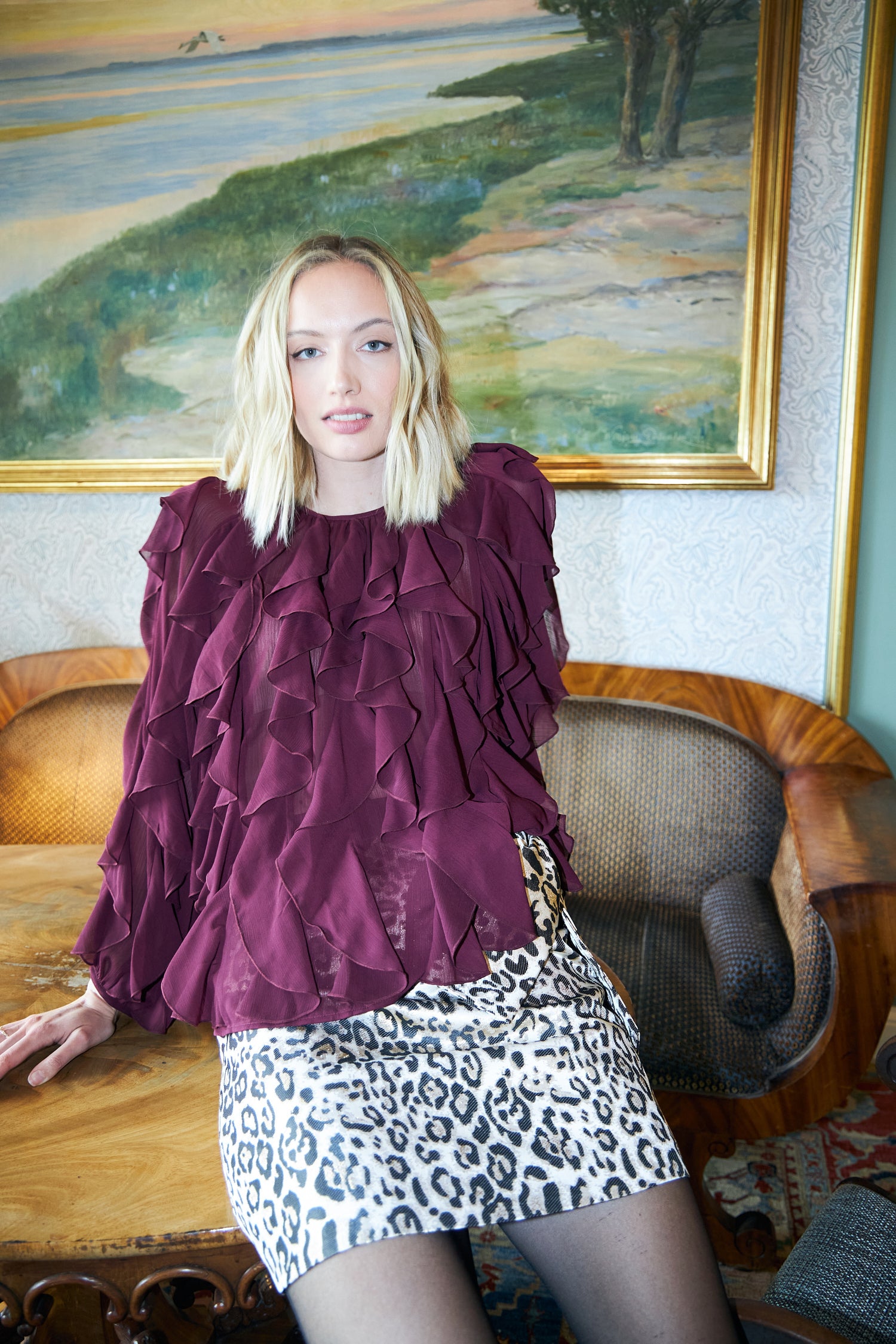 CRAS Ryacras Blouse Blouse 4030 Bordeaux