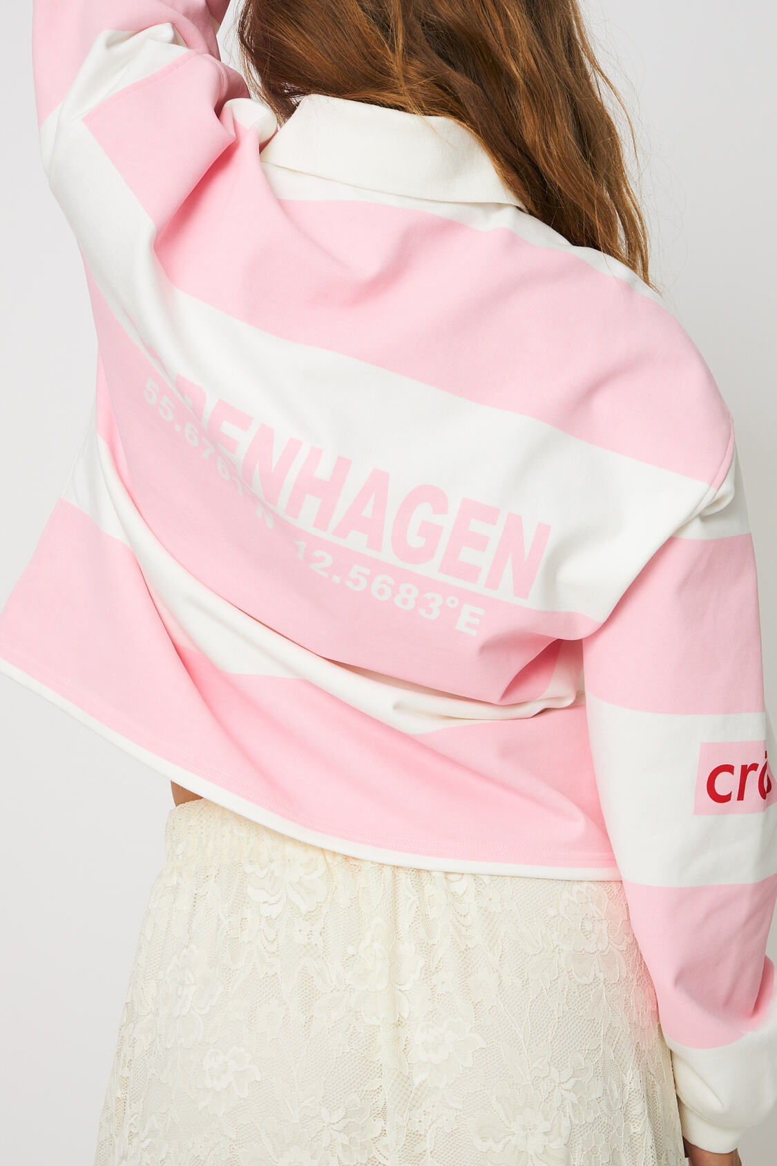 CRAS Sistacras Blouse Blouse 8151 Light Pink Ivory